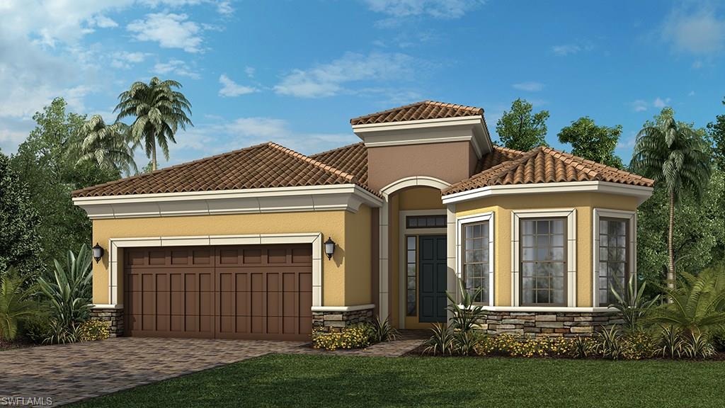 Under Construction - The open well designed luxury home lends itself to entertaining with friends and family with many beautiful outdoor living features. The  upgraded kitchen with a separate prep island is definitely the hub of this home. It comes complete with granite, stainless steel gas appliances, 42” upper cabinets and butler pantry. It has a two car with 4 ft extension, extended  lanai with pool waterfall and summer kitchen rough with gas stub-out for outdoor kitchen. Beautiful  Pool area  with pavers.and beautiful upgraded tile floors throughout  in main living area and carpet in bedrooms. Very popular floorplan in sought after location. . Show and sell. Ready in Fall.