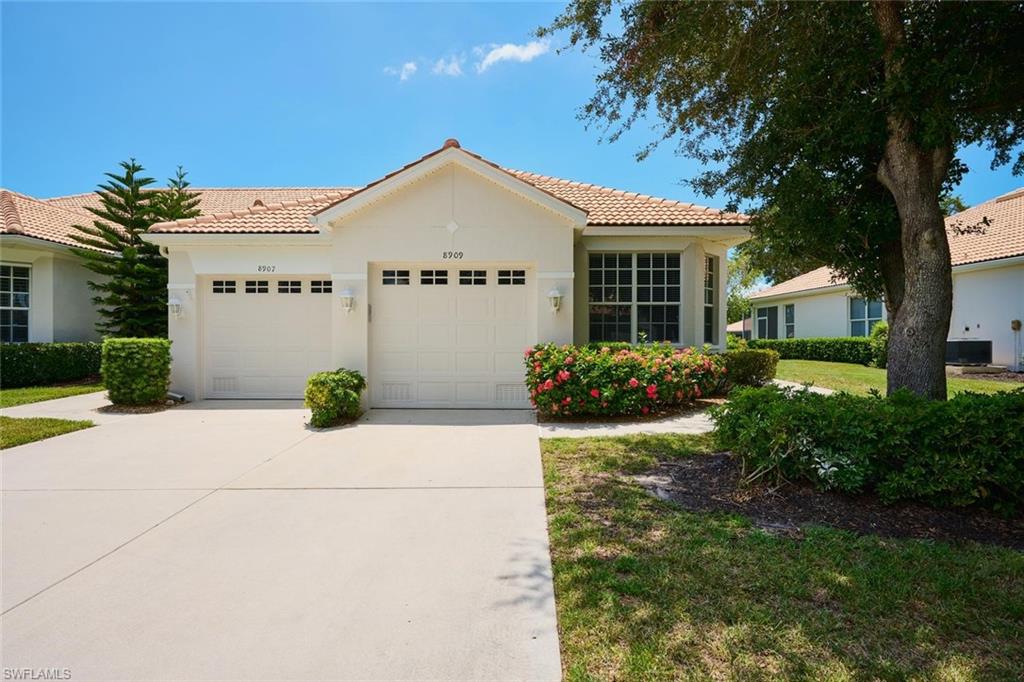 Stunning attached villa located in Lexington Country Club's Lake Village. Pay as you play golf. This community is located only 5 miles from the Sanibel Causeway or Fort Myers Beach. A two minute drive to Health Park Hospital, Shopping and fine dining. Lexington is loaded with amenities. New Pickleball courts. Har Tru Tennis courts. Bocce Ball. Walking trails around the main lakes. A par 72 Championship golf course. A large workout room & fitness room. The Island club has a large pool with a fully stocked Tiki Bar and a full dining menu. There is also a large hot tub and sandy beach. This unit is in brand new condition. All New in 2023, A/C, Water heater, all cabinets, lighting & fans, Acrylic sliders on the lanai.South facing lanai with a beautiful lake view and so much more. A short walk to the Island club.