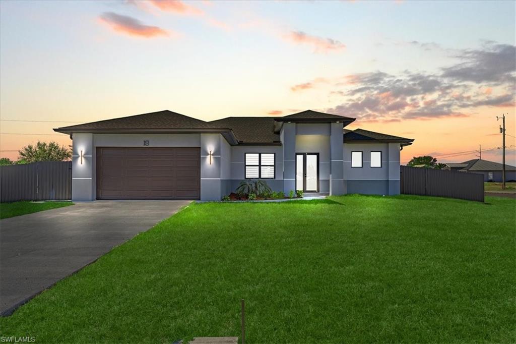 One or more photo(s) has been virtually staged, AI generated or rendered.  New Construction with SWIMMING POOL and PRIVACY FENCE. Check out this 4 bedrooms, 2 bathrooms with CITY WATER AND SEWER connected (ASSESSMENTS can be PAID at Closing by seller for full price offers), HIGH Ceilings, IMPACT WINDOWS, OPEN CONCEPT kitchen with wood cabinets and QUARTZ countertops. STAINLESS STEEL kitchen appliances included. This home has an open floor plan, PORCELAIN TILES floors throughout the entire home and EPOXY GARAGE Floor. NOT IN A FLOOD ZONE. Schedule your showing today and come see this beautiful home! Very easy to show. Some pictures are virtually staged or from a sister house model. Don't miss this great opportunity