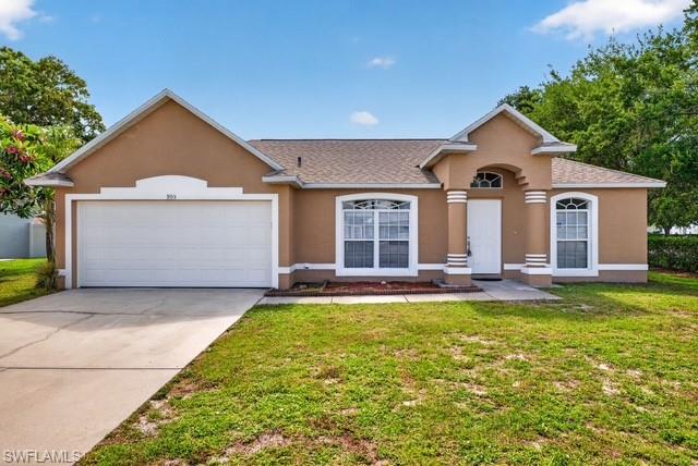This is a newer home that has been recently renovated.  It's located at the end of the street in a quiet neighborhood between Cultural Park Blvd and Santa Barbara Blvd.  It has a split bedroom design with a cathedral ceiling in the living room.  A large backyard allows for a large pool.  It's in move-in condition.  According to the seller, the roof and the A/C are 5 years old.