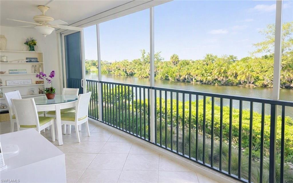 Views!!  Beach!! Garage!!  A Rare find on Sanibel - A condo with a Garage!!  And so close to the beach!   A standout offering at Sunset South — this residence sustained no hurricane damage and sits directly along the Sanibel River, providing sweeping water views, extraordinary daily bird-watching, and tranquil vistas across the river toward the Sanibel Golf Course. Just across the road from the Gulf, the location delivers the best of both worlds: peaceful riverfront scenery and effortless access to one of Sanibel’s most beautiful stretches of beach.

The interior is clean, intact, and ready for the new owner to make it their own. Whether you envision a modern coastal renovation or a classic island aesthetic, the home is priced to support full personalization. The design features a private entrance and one-level living, along with two lanais — a screened riverfront lanai with hurricane-rated sliders and a front lanai offering partial Gulf views. Both spaces provide ideal vantage points for watching herons, egrets, and seasonal migratory species.  A/C new in 2023, Hi Speed Internet included and all windows and doors are wind rated!!!!  Enjoy the amazing Sunset views from your lanai!!

The two front bedrooms include custom plantation shutters that allow natural light while maintaining privacy. A Murphy bed for overflow guests in the living area. The riverfront lanai is fitted with custom shades that provide complete privacy when desired yet remain virtually unseen when closed.

Sunset South’s low-density layout, rare private garages, and oversized storage rooms offer exceptional convenience — plenty of space for bikes, beach equipment, and more. The quiet Gulf-front setting, beautifully renovated clubhouse, and heated pool and newer metal roofs contribute to the community’s reputation as one of Sanibel’s most desirable residential enclaves.