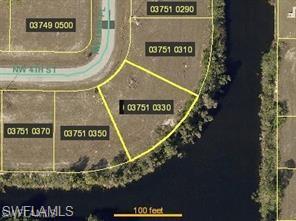 Oversized lot site off Intersecting Ronkonkoma & Mohawk canals. This single family vacant residential lot is located in an up and coming NW Cape area and great location to build your dream home. Convenient to local elementary, Middle & high schools, Northwest Regional public library, shopping, dining, public boat ramp, local park and easy access to Matlacha, Bokeelia and St James City. Turtles are removed, new Seawall installed, Permit and Blueprint for contemporary House 1902 LOTUS available.