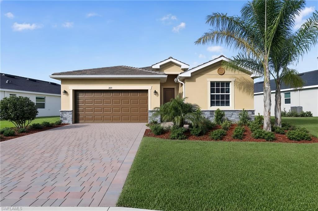 MOVE-IN READY!! Welcome to a stunning natural oasis that offers everything you need to live and feel your best. With a championship golf course, miles of natural trails and top-tier amenities, this beautiful gated community is the perfect place to live, relax and play. This single-story home offers versatile living, with an open design among the dining room, kitchen and family room, which lead to a covered lanai for outdoor experiences. Surrounding the space are all four bedrooms, including the lavish owner’s suite with an adjoining bathroom and a large walk-in closet. A versatile two-car garage completes the home. Prices, dimensions and features may vary and are subject to change. Photos are for illustrative purposes only.