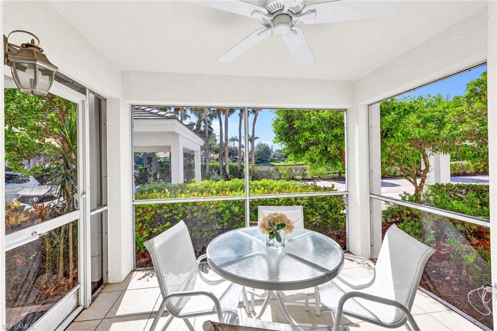 Outstanding interior location in coveted Pelican Bay, the St. Simone community is a short walk to Artis-Naples, Waterside Shops, tennis courts, and the private Beach Club. This well maintained end-unit boasts abundant natural light, remodeled kitchen, new AC system, and a screened lanai with lake views. The spacious two bedroom + den, two bathroom residence is enhanced by an open floor plan with two separate living areas. It is also worth noting that this floorpan has afforded other residents the ability to convert the den into a third bedroom or formal dining room with ease. Pelican Bay is one of Naples' most prestigious, amenity-rich communities, offering two beach clubs with beach attendant services, sailboats, kayaks, formal and open-air restaurants, and golf cart trams. Fitness enthusiasts will enjoy walking paths, fitness center, numerous group fitness classes, and two tennis centers. Start living your best Naples life today! Pet Friendly!