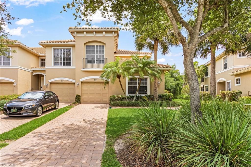 Enjoy the Southwest Florida lifestyle in Bay Woods at Shadow Wood Preserve! This inviting residence features an open floor plan, no carpeting, an attached one-car garage, and a screened lanai perfect for relaxing outdoors. Nestled within a gated, 440-acre community surrounded by lakes, natural preserves, and beautiful golf course scenery, residents enjoy a private neighborhood pool and spa, pickleball, tennis, bocce, walking and biking paths, a fishing pier, and community-owned kayaks and canoes with access to Mullock Creek and Estero Bay. HOA fees cover landscaping, pest control, building maintenance, water/sewer, cable, and irrigation, making everyday living more convenient. Golf enthusiasts can explore membership opportunities at Shadow Wood Country Club, featuring 54 holes of championship golf across three courses. Golf membership is separate from the HOA fees. Additional membership opportunities at The Commons Club offer private beach access, fitness, and dining. Ideally located near Coconut Point, Gulf Coast Town Center, RSW Airport, shopping, dining, and beautiful Gulf beaches. Experience low-maintenance living surrounded by nature and exceptional recreational opportunities!