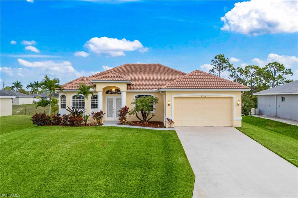 Welcome to this beautiful home located in the desirable NW Cape Coral neighborhood! This stunning 3-bedroom, 2-bathroom pool home is the epitome of Florida living, with a spacious 1,894 square feet of living space and an electric heater to keep your pool at the perfect temperature year-round. Step inside and be wowed by the open floor plan that is perfect for entertaining guests or relaxing with your loved ones. The main living areas feature beautiful tile flooring, while the cozy bedrooms are adorned with plush carpeting. You'll love cooking in the modern kitchen with newer appliances and plenty of cabinet space for all your culinary needs. One of the standout features of this home is its prime location on a freshwater canal, providing a peaceful and serene setting to enjoy your morning coffee or evening cocktail. Imagine spending lazy weekends fishing off your backyard dock or taking a leisurely kayak ride in the tranquil waters. No need to worry about power outages - this home is wired for a whole house generator, ensuring that you and your family will always stay comfortable and secure. The newer AC unit will keep you cool in the hot summer months, while the walk-in closets in all bedrooms provide ample storage space for your belongings. Step outside to your own private oasis, complete with a sparkling pool and a convenient storage room for all your pool toys and equipment. The lush landscaping and tropical palm trees add to the inviting atmosphere, making it the perfect spot for al fresco dining or soaking up the Florida sun. Located close to Burnt Store Marina, you'll have easy access to shopping, dining, and recreational activities, ensuring that you'll never run out of things to do. Don't miss your chance to own this slice of paradise - schedule a showing today and make this dream home yours!