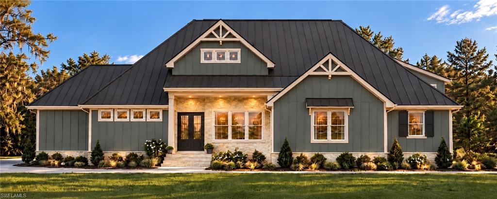 NEW CONSTRUCTION–EXQUISITE LUXURY CUSTOM HOME COMING SOON!  Welcome to 23055 Crookedwood Loop, an exceptional custom-built luxury home situated on a beautiful 1.67-acre lot in the peaceful community of Caloosa Preserve in Alva.  When considering this home, you'll appreciate the attention to detail, quality craftsmanship, and thoughtfully selected finishes that will make this home truly special!  Offering an impressive 4,240 sq. ft. of living space, this stunning residence combines elegance with modern luxury. Step inside and be welcomed by soaring cathedral ceilings, an abundance of natural light, and gorgeous French Oak hardwood flooring that flows throughout the main level.  Designed with both comfort and luxury in mind, this home features four spacious bedrooms, including TWO PRIMARY SUITES, all conveniently located on the main floor. The magnificent main primary suite offers a massive walk-in closet with a second washer/dryer and a spa-inspired bathroom that creates the perfect retreat. An additional 630-sq. ft. bonus room above the garage provides wonderful flexibility.  For those who love to cook and entertain, you'll absolutely LOVE the beautifully designed gourmet kitchen featuring granite countertops, commercial-style appliances including a 36-inch induction range, dishwasher, range, microwave, and refrigerator; this kitchen is as functional as it is stunning. The adjoining scullery kitchen offers additional preparation space with an oven/microwave combo, refrigerator, dishwasher, and a prep sink.  The outdoor kitchen provides yet another wonderful space to gather with family and friends.  The expansive 484-sq. ft. covered lanai is perfect for outdoor dining and entertaining while enjoying the peaceful natural surroundings. Beautiful wood ceilings on both the lanai and front porch add warmth and architectural character to this extraordinary home.  Every detail has been carefully considered, with high-end finishes that include custom solid wood cabinetry, designer lighting and plumbing fixtures, beautifully selected tile in the bathrooms and laundry room, impressive 8-foot solid-core interior doors, and hurricane-impact windows and doors. The exterior showcases a standing seam metal roof and the timeless beauty of Hardie Plank board-and-batten siding, Hardie board soffits, and cedar fascia, offering both architectural appeal and durability.  The impressive curb appeal continues with professionally designed, lush landscaping and an elegant paver driveway and walkway leading to the front porch. A whole-yard irrigation system draws water from the lake, providing an added benefit. The oversized two-car garage and additional side parking pad offer extra space for vehicles and potentially a boat.  Caloosa Preserve residents enjoy access to a community boat ramp leading to the Caloosahatchee River.  Surrounded by serene preserve views, this property offers a wonderful sense of tranquility.  Be sure to consider this custom home before it's gone.