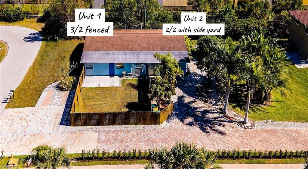 Exceptional duplex opportunity in a rapidly growing Naples location, offering immediate income potential and long-term flexibility. This well-positioned property features two distinct units: a spacious 3-bedroom, 2-bath residence with central A/C and a private fenced yard, alongside a 2-bedroom, 1-bath unit with a generously sized side yard, providing desirable outdoor space for both residences.  (more photos to come)

Both units are tenant-occupied, creating established rental income from day one, making this an attractive option for investors or those seeking a property with supplemental income potential.

The neighboring property includes a single-family home with a guest house, bringing the total opportunity to four income-producing units when purchased together. Properties may be acquired individually or as a package, presenting a unique chance to secure a small portfolio in one convenient location.

With strong rental appeal, functional layouts, and proximity to key Naples conveniences, this duplex offers both immediate returns and future upside
