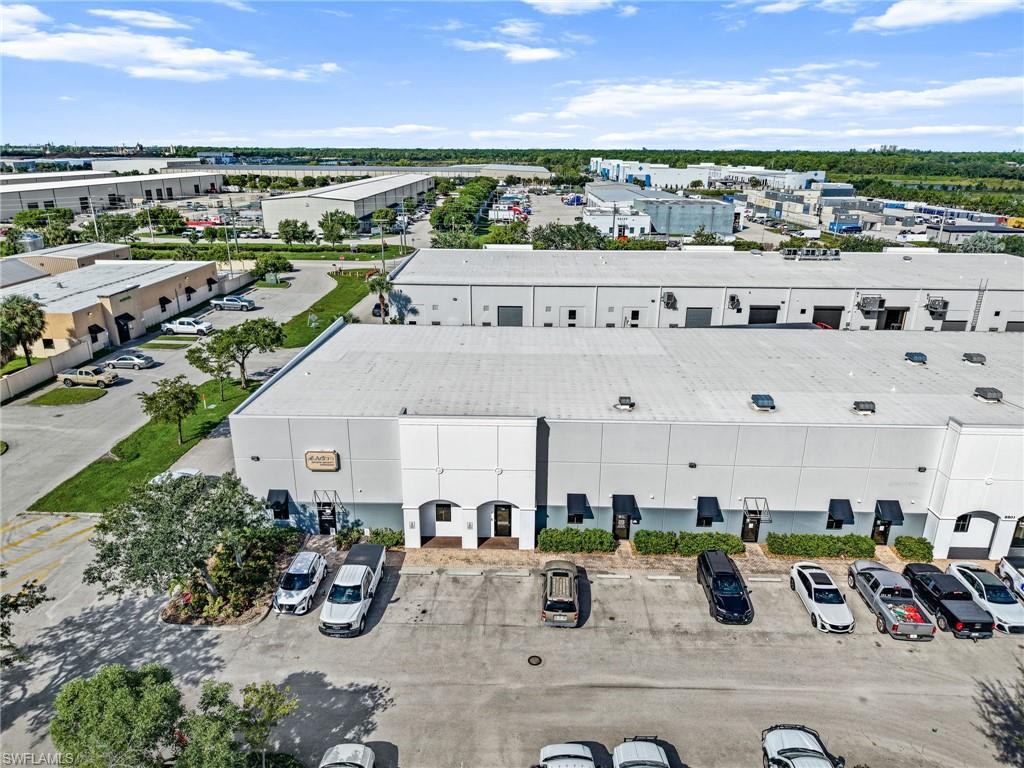 Industrial flex condominium available for sale ($625,000) or lease ($17sf NNN) in the highly desirable Alico Road Business Park. This well-maintained business park offers excellent access to major transportation corridors including I-75 and US-41, and is just minutes from Southwest Florida International Airport, making it an ideal location for businesses serving the greater Fort Myers, Estero, and Bonita Springs markets. This nearly 2500 square foot unit features a functional office/warehouse layout designed to accommodate a variety of commercial uses including contractor offices, light manufacturing, service businesses, distribution, showroom, or general warehouse operations. The front portion of the space is built out with 2 private offices, a reception or showroom area, and a restroom, creating a polished environment for staff and visiting clients. A true move in ready blank slate for the next owner/tenant. The rear portion of the unit provides an open warehouse space with a 500sf mezzanine accessed by built-in stairs. The warehouse area within the building features high clear 24' ceiling heights, grade-level 13' overhead door access, and efficient open floor space that allows flexibility for a wide range of business operations. As mentioned this unit incorporates a mezzanine area with built-in stair access to maximize usable capacity. The property is constructed of durable concrete block with a metal roof (2025) and benefits from modern utilities including electric, water, sewer, and telecommunications connectivity. Located within a professionally maintained industrial park, the property offers convenient parking and easy access for employees, customers, and service vehicles. The Alico corridor is one of Southwest Florida’s most active commercial hubs, surrounded by major distribution centers, corporate offices, and rapidly expanding residential communities. This property presents an excellent opportunity for both owner-users seeking a centrally located operational space and investors looking to acquire industrial flex product in a supply-constrained submarket with strong demand. The building's roof and painting were redone in 2025. Effective year built 2020 (Completely redone) - Original year built 2008.