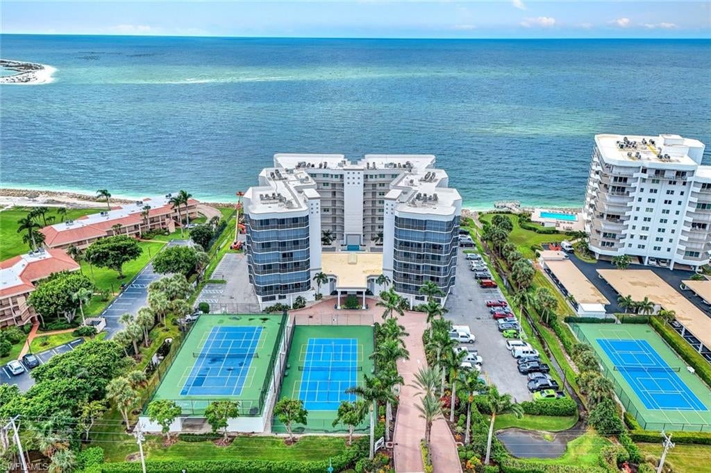 Sensational 3 bedroom 3 bath condo that overlooks the enchanting Caxambas Pass, the 10 Thousand Islands and the pristine Gulf. Includes a highly desired, private garage. Beautifully remodeled in recent years. Located on the much sought after South End of Marco Island. Close proximity to Marco’s South Beach access, restaurants and shopping. With over 2,000 sq ft.of fully furnished space and ready for move in, your prospective buyers will be captivated !! Low density building…you feel as if your at the helm of a ship as you watch the boaters and dolphin roll on by. Outstanding value !!