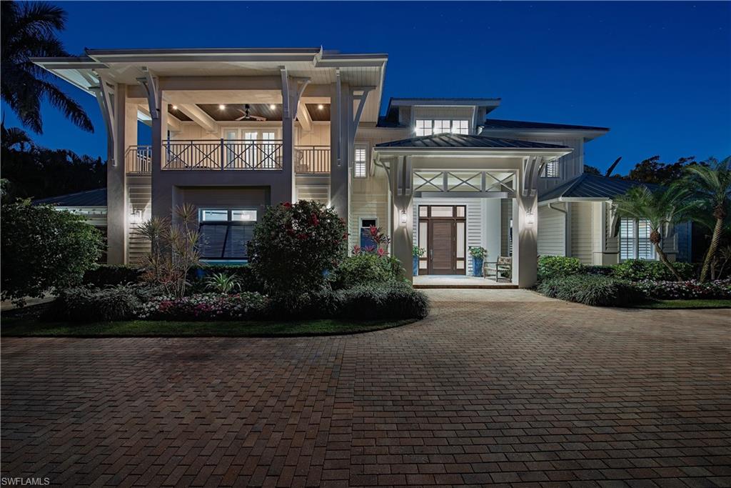 Welcome to one of the most charming residences within the Moorings offering worry free living in the X FLOOD ZONE! The tranquility is abundantly apparent from the moment you enter this impeccable home you will be encompassed with soft warm hues with an ever so slight hint of ocean blues throughout! This home was thoughtfully penned by the highly acclaimed MHK Architectural Firm, meticulously crafted by Waterside Builders, appointed with high end finishes throughout such as Legno Bastone floors, Ruffino Cabinetry, Sub- Zero and Wolf appliances, Taj Mahal quartzite, and much more! The attention to detail is consistently present and the beautiful interior design will certainly appeal to the most discerning buyer. The residence is available fully furnished and turnkey for ease and simplicity for immediate enjoyment for years to come! The mature lush landscaping creates overall privacy with southern exposure, fabulous outdoor living areas, outdoor kitchen, and an oversized pool/spa! The Moorings is the most centrally located area  west of US-41 with access to the Moorings private beach access for Moorings residents only. The location is truly one of the most highly sought after  areas in Naples to enjoy the ultimate Florida lifestyle many have come to enjoy! Also very worthy of noting the home resides in the X flood zone for truly worry free living!