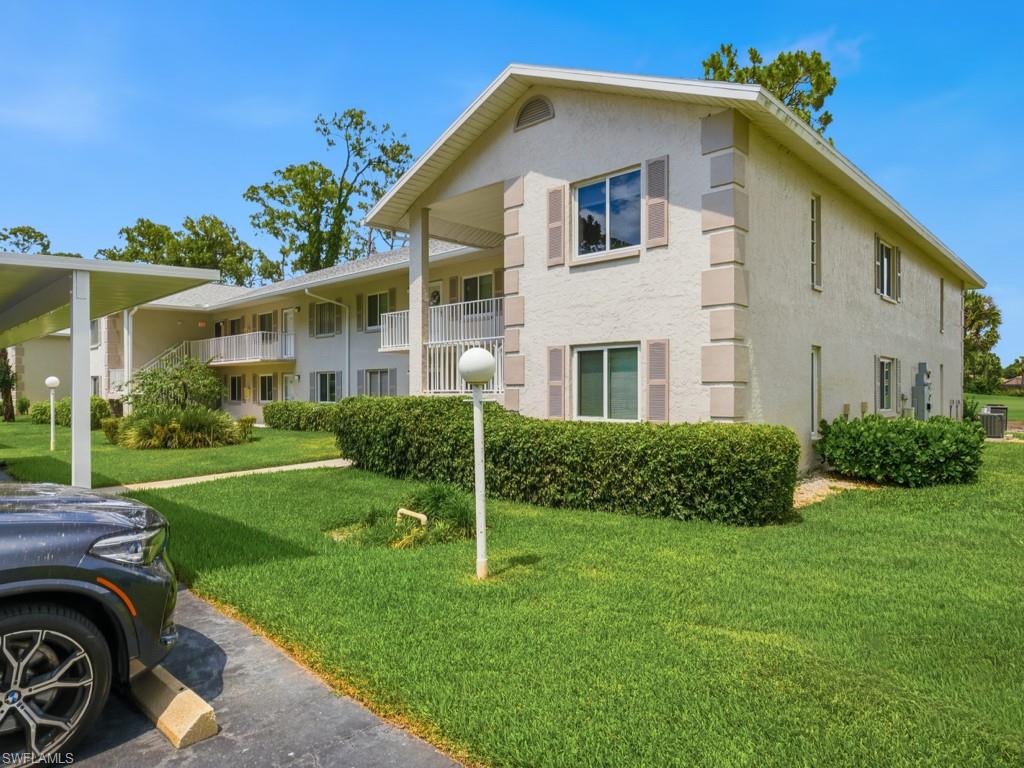 This beautifully remodeled first-floor end-unit condo offers three true bedrooms and an exceptional combination of comfort, style, and versatility. The split-bedroom floor plan provides privacy for guests, with two guest bedrooms sharing a fully updated bath featuring a newer tub/shower combination and modern vanity. Both guest rooms showcase attractive wood flooring and tasteful décor, while the third bedroom is currently utilized as a flexible den/office/bedroom space.
The updated kitchen features granite countertops, a stylish tiled backsplash, stainless steel appliances, and a cozy breakfast nook—perfect for enjoying your morning coffee. The spacious great room easily accommodates both living and dining areas and opens to the lanai, where you’ll enjoy fantastic golf course views.
The primary suite offers a large walk-in closet and an updated en-suite bath complete with a new vanity, mirror, faucets, and frameless glass shower door. Both the primary bedroom and living room enjoy sweeping golf course vistas.
Ideally located just minutes from wonderful downtown Naples and some of Southwest Florida’s most beautiful beaches, this condo offers the perfect blend of convenience, relaxation, and Florida lifestyle living.