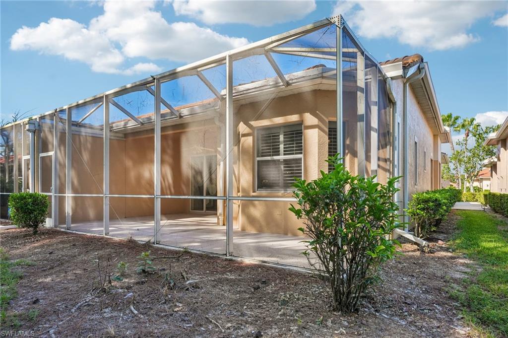 Discover the Naples lifestyle in this exceptional 3-bedroom, 2-bath villa, with an extended screened lanai. Ideally positioned on a peaceful preserve with privacy and serene views. One of only four villas featuring this home offers an inviting setting for enjoying Florida’s year-round outdoor living. The spacious floor plan lives like a single-family home and features a 2-car garage, tray ceilings, two walk-in closets in the primary suite, and a primary bath with separate soaking tub and shower. The garage is equipped with built-in cabinetry and a convenient wash sink. The roof is approximately 4 years old. Ready for your personal touches, this villa offers an outstanding opportunity to create your ideal Naples retreat.
The Sanctuary is a gated community with an exceptional array of amenities. Association fees include cable, internet, water, sewer, exterior insurance, landscaping, annual power washing of sidewalks and driveways, and exterior painting. Residents enjoy a clubhouse, fitness center, pool heated in winter and chilled in summer, tennis, and pickleball. Conveniently located near shopping and dining, world-famous 5th Avenue South, beautiful Gulf beaches, Naples Botanical Garden, Naples Zoo, RSW International Airport, Hertz Arena and more.