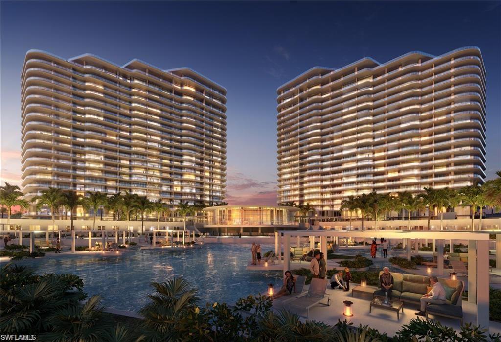 One or more photo(s) has been virtually staged, AI generated or rendered.  Discover The Ritz-Carlton Residences, Estero Bay—one of Southwest Florida's most prestigious luxury waterfront communities, gracefully positioned along the tranquil shores of Estero Bay with breathtaking, unobstructed views extending to the Gulf. This exceptional four-bedroom designer model residence is professionally curated and offered fully furnished, featuring elegant interiors by the acclaimed Romanza Interior Design. Every detail has been thoughtfully selected, from bespoke furnishings and custom finishes to designer lighting, artwork, window treatments, and accessories, creating a timeless coastal contemporary retreat. Offered completely turnkey, this extraordinary residence is ready for immediate enjoyment—simply bring your wardrobe and begin living The Ritz-Carlton lifestyle. Available for immediate purchase, this completed designer residence presents a rare opportunity for a rapid closing. The developer is also offering an exclusive leaseback program, allowing ownership of this professionally appointed showcase residence while it continues to serve as the community's designer model for a defined lease term—an exceptional opportunity to combine luxury ownership with a distinctive investment. Nestled within the 500-acre Coastal Village of Saltleaf, this extraordinary waterfront community by London Bay Development Group features two iconic 22-story towers with just 224 luxury residences ranging from 2,628 to 3,885 square feet. Residents enjoy an exceptional collection of private amenities, including a state-of-the-art wellness center with fitness, yoga and Pilates studios, private training rooms, steam and sauna facilities, a luxury spa and salon, sports simulator, private theater, children's and teen clubs, elegant social spaces, and the legendary Ritz-Carlton concierge, bell, and valet services available 24 hours a day. Beyond the towers, the Coastal Village of Saltleaf offers exclusive waterfront experiences, including a 72-slip marina, an 18-hole championship golf course, a 9-hole short course, tennis and pickleball facilities, Acqua Bistecca, the signature waterfront restaurant by Chef Michael Mina, The Sunset Lounge, private dining, and the Sports & News Café with complimentary continental breakfast for residents. The Ritz-Carlton Residences, Estero Bay at Saltleaf seamlessly blends legendary service, sophisticated architecture, world-class amenities, and the natural beauty of Florida's Gulf Coast to create one of the region's most distinguished waterfront addresses.