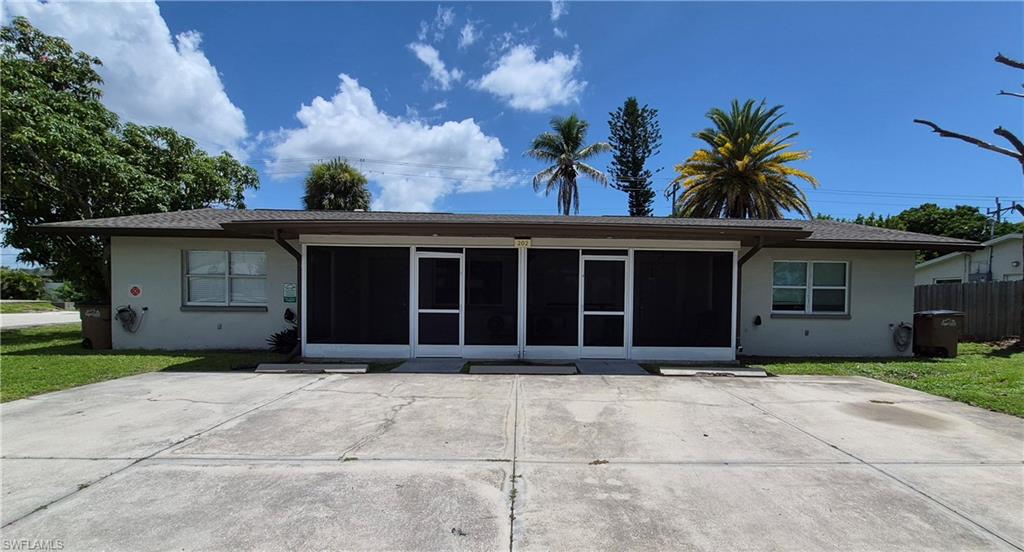 Discover this beautifully renovated duplex located on a prime corner lot in the heart of Cape Coral. Offering outstanding versatility and income potential, this property is perfect for owner-occupants who want to live in one unit while renting the other, or for investors seeking strong rental opportunities.
Featuring a new roof, each spacious unit offers 2 bedrooms, 2 full bathrooms, an open and inviting living area, a well-equipped kitchen, and generously sized bedrooms designed for comfortable living. Additional highlights include in-unit laundry, vinyl flooring throughout, covered front porches ideal for relaxing, and a private parking area with four spaces, including a convenient 220-volt EV charging outlet.
The property provides added privacy and attractive curb appeal. Its central Cape Coral location places you just minutes from shopping, restaurants, parks, entertainment, and the city's popular waterfront attractions. Whether you're expanding your investment portfolio or purchasing your first income-producing property, this move-in-ready duplex offers exceptional value in one of Cape Coral's most desirable locations.