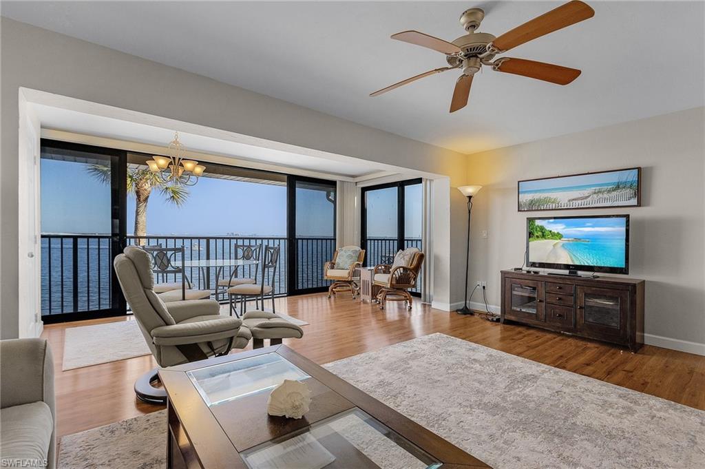 SIGNIFICANT PRICE REDUCTION!! ONE OF THE BEST BUYS ON THE ISLAND!
This exquisite top-floor, corner condo offers breathtaking views of San Carlos Bay and an unbeatable coastal lifestyle. Perfect for boating enthusiasts or anyone who loves being close to the water, this residence combines comfort, convenience, and exceptional amenities.
The kitchen features granite countertops, newer stainless-steel appliances, and a breakfast bar. The open living and dining area boasts vaulted ceilings, creating a bright and airy atmosphere. Offered fully furnished, the condo also provides peace of mind with impact-resistant windows and sliders throughout.

Mariner Pointe offers outstanding community amenities, including two sparkling pools, tennis courts, pickleball, shuffleboard, a fishing pier, boat dockage with direct Gulf access, bike/kayak/paddleboard storage and launch area, a scenic waterfront boardwalk, BBQ areas, onsite management, and more. Deeded beach access is conveniently located on East Gulf Drive between Shell Harbor and Tortuga Beach.

Known as a boater’s paradise, Mariner Pointe features low dockage fees for owners. This condo also presents excellent rental potential—ideal as a winter retreat or a high-demand vacation rental with strong income potential. The community is conveniently situated for easy on- and off-island access.

With the right offer, the seller will pay the remaining balance of the special assessment. Immerse yourself in coastal elegance with endless recreational opportunities.