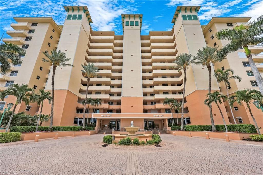 Welcome to Merida at Cape Marco, where luxury meets breathtaking views in this stunning southwest corner unit. Spanning 1,756 sq. ft., this3-bedroom, 3-bathroom condo offers panoramic vistas of Caxambas Pass and the Gulf both from the living room and the expansive wraparound balcony. The master suite boasts its own private balcony, providing additional serene water views. The kitchen and master bath have been thoughtfully updated, and the third bedroom, can also be used as a den, includes its own closet and bathroom, offering versatility and comfort. Impact-resistant windows and doors ensure peace of mind. Cape Marco residents enjoy a host of amenities, including pool, tennis clubhouse with a social room, fitness center, and a common dock with fishing and day docking facilities. A private wraparound walkway grants exclusive access to the pristine Marco Island Beach.