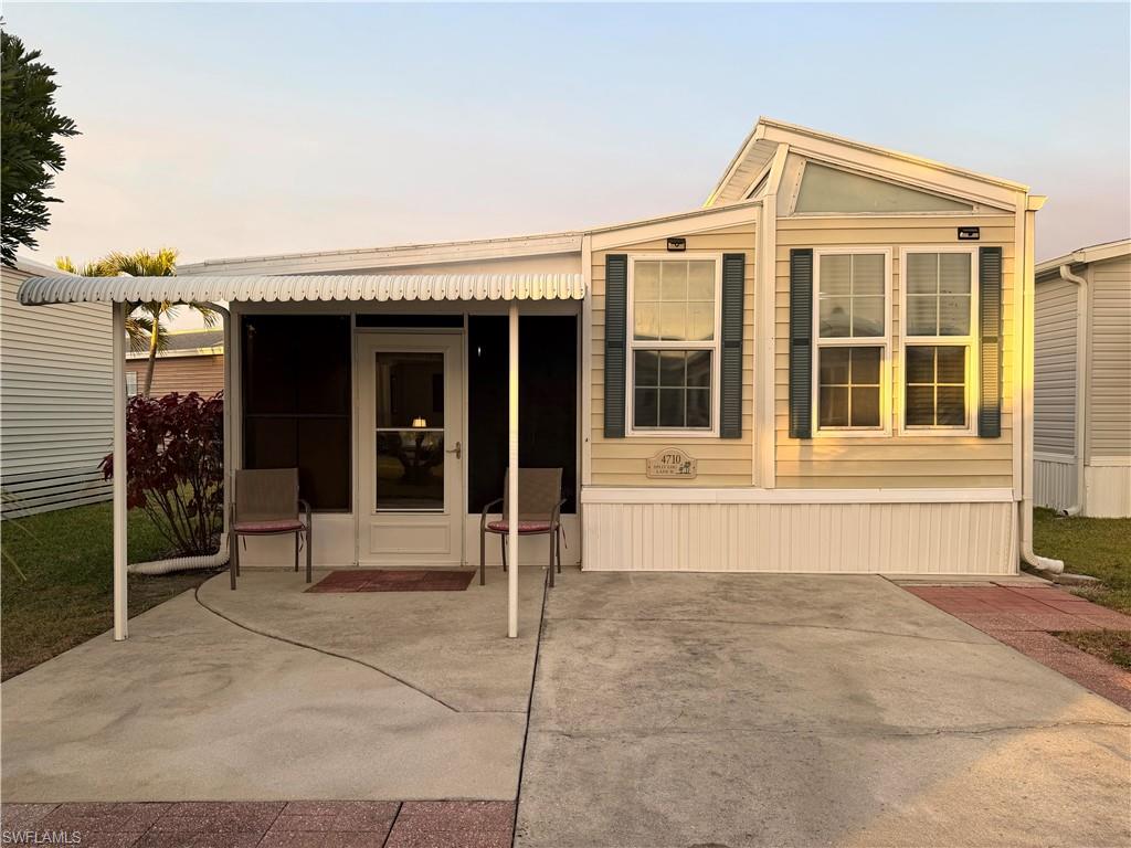 Charming Mobile Home Cottage In Riverwoods Plantation land owned community..

Welcome to your perfect winter retreat! This delightful one-bedroom, one-bath mobile home cottage is nestled in a vibrant 55+ community, just steps away from the clubhouse. Ideal for snowbirds, this cozy home has been a successful rental, bringing in an impressive estimated income of $1,050 per month.

Experience a lifestyle filled with adventure and companionship in Riverwoods Plantation, where an activity director and onsite manager ensure there's never a dull moment. Enjoy various recreational activities, including shuffleboard, tennis, pickleball, bocce, horseshoes, billiards, water volleyball, and sand volleyball. From line dancing to bingo, quilting circles, special lunches, Bible study groups, billiards, library,  you'll have countless opportunities to socialize and make new friends.

For outdoor enthusiasts, the community offers convenient storage for boats and water toys. Take advantage of the private boat ramp leading to the picturesque Estero River, which flows directly into Estero Bay and the breathtaking Gulf of Mexico—perfect for days on the water!

Situated near the airport, fine dining, and beautiful beaches, this charming mobile home cottage is not just a home but a gateway to an exciting and fulfilling lifestyle. Don’t miss the chance to embrace all the amenities this wonderful community has to offer!