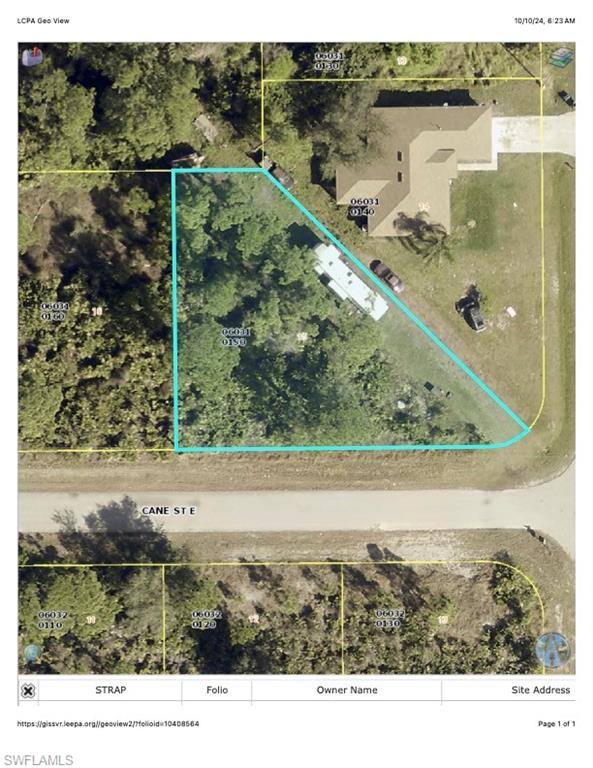 Super nice "pie shaped" lot with almost .30 acres. Lots of nice trees that would benefit a home being built on the lot.