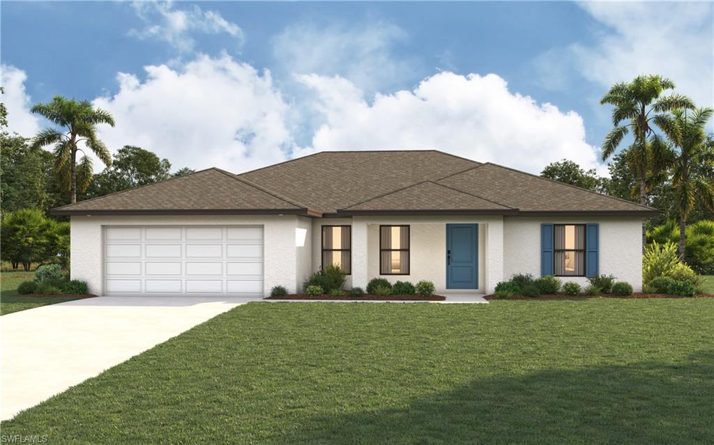 New construction with warranty! *MOVE-IN READY!*  SPECIAL INCENTIVES:  LOW fixed FHA/VA 30-yr fixed financing – OR – get up to $16k toward closing costs, rate buydowns, and prepaids when using preferred lender and title.  The St. Augustine blends elegant design with everyday functionality, offering the perfect balance of indoor comfort and outdoor living. A welcoming covered front porch leads into the heart of the home, where an open-concept layout with a vaulted ceiling creates a sense of spaciousness and flow. The dining area with double windows, gourmet kitchen with a freestanding island and pantry, and expansive Great Room with sliding glass doors all work together to maximize natural light and create an inviting atmosphere. Step outside to the large covered lanai—ideal for relaxing or entertaining. The private Primary Suite is a true retreat, featuring two generous walk-in closets and an en-suite bathroom with a dual sink vanity, a tiled walk-in shower, and a large linen closet for added convenience. On the opposite side of the home, three additional bedrooms provide flexibility for family, guests, or the perfect home office. Additional features include: Quartz countertops in kitchen and baths, Shaker-style cabinetry with soft-close doors, stainless steel kitchen appliance package, upgraded plank tile flooring in main living areas, hurricane-impact windows and doors, covered entry, and an attached 2-car garage with direct access to the laundry room. Interior pictures & virtual tour are of similar home & are used for display purposes only.