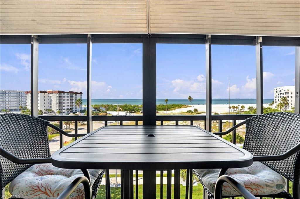PANORAMIC GULF VIEWS, BREATHTAKING SUNSETS & THE ULTIMATE FORT MYERS BEACH LIFESTYLE!

Experience the beauty of coastal living in this inviting 2-BEDROOM, 2-BATHROOM CONDO at the highly desirable ESTERO COVE COMMUNITY on Fort Myers Beach! The highlight of this residence is its SPECTACULAR GULF OF MEXICO VIEWS, offering a stunning backdrop of turquoise waters, beautiful beaches, and unforgettable Florida sunsets. Imagine enjoying your morning coffee or evening cocktails from your private screened lanai while taking in the refreshing Gulf breezes and picturesque coastal scenery.

This spacious condo features a comfortable, functional floor plan with plenty of natural light, creating the perfect setting for relaxation and entertaining. Whether you're looking for a seasonal retreat or a year-round residence, this property offers an incredible opportunity to enjoy the Florida beach lifestyle.

ESTERO COVE is a beautifully maintained community offering LOW HOA FEES and outstanding amenities, including a LARGE COMMUNITY POOL, TENNIS & PICKLEBALL COURTS, BAYFRONT FISHING PIER, scenic walking paths, and lush tropical surroundings.
Direct beach access is just across the street, putting the sugar-white sandy beaches and sparkling waters of the Gulf of Mexico only steps from your door! Enjoy the convenience of nearby SANTINI MARINA PLAZA, restaurants, shopping, entertainment, and everything that makes Fort Myers Beach such a sought-after destination.

Perfect as a PRIMARY RESIDENCE, VACATION GETAWAY, OR INVESTMENT OPPORTUNITY, this condo combines a prime location, panoramic Gulf views, and an outstanding coastal lifestyle.

DON'T MISS THIS OPPORTUNITY TO OWN YOUR SLICE OF PARADISE WITH INCREDIBLE GULF VIEWS AND UNFORGETTABLE SUNSETS!