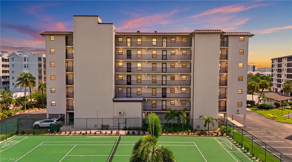 YOUR SLICE OF PARADISE AWAITS AT ESTERO COVE! Discover the perfect blend of modern comfort and coastal living in this beautifully updated 2-bedroom, 2-bathroom condo on Fort Myers Beach! Situated on the second floor for added peace of mind, this residence features a desirable split-bedroom floor plan, stylish updates throughout, and a STANDOUT FEATURE—a rare, enclosed lanai offering versatile additional space to relax, entertain, or simply unwind.

A private storage closet provides extra convenience for all your beach essentials. Just steps from the sugar-white sands of the Gulf, you’ll enjoy endless beach days and breathtaking sunsets right across the street!

Estero Cove offers an incredible collection of resort-style amenities, including a heated swimming pool, tennis and pickleball courts, bocce ball, shuffleboard, BBQ and picnic areas, and scenic nature trails leading to the back bay and fishing pier. Spend your mornings on the beach, afternoons by the pool, and evenings enjoying spectacular Southwest Florida sunsets.

Conveniently located near shopping, restaurants, and island entertainment, with easy access to Bonita Springs and Naples. Whether you’re searching for a vacation retreat or a place to call home, this coastal gem offers the laid-back island lifestyle you’ve been dreaming of!