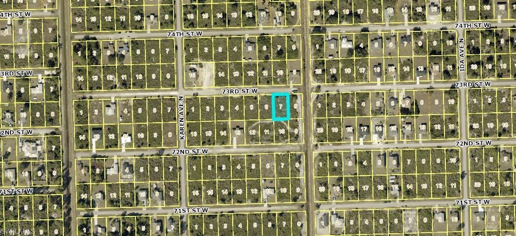 Quarter-acre homesite on a street where homes are selling for around $300,000. 2903 73rd St W is a standard 80 x 136 ft Lehigh Acres lot (0.25 acre, 10,890 sq ft) with 80 feet of frontage on a paved, county-maintained road. Zoned RS-1 for single-family. FEMA Flood Zone X, an area of minimal flood hazard with no mandatory flood insurance for a conventional build, and no mapped wetlands on the parcel. Electric is available on the street. Expect well and septic; buyer to confirm water/sewer availability with FGUA. 73rd St W is building out: six homes on this street sold between $282,800 and $405,000 in 2025, and 93 homes within half a mile have sold since January 2025 at a median of $310,000. Taxes are current. Bring your builder.