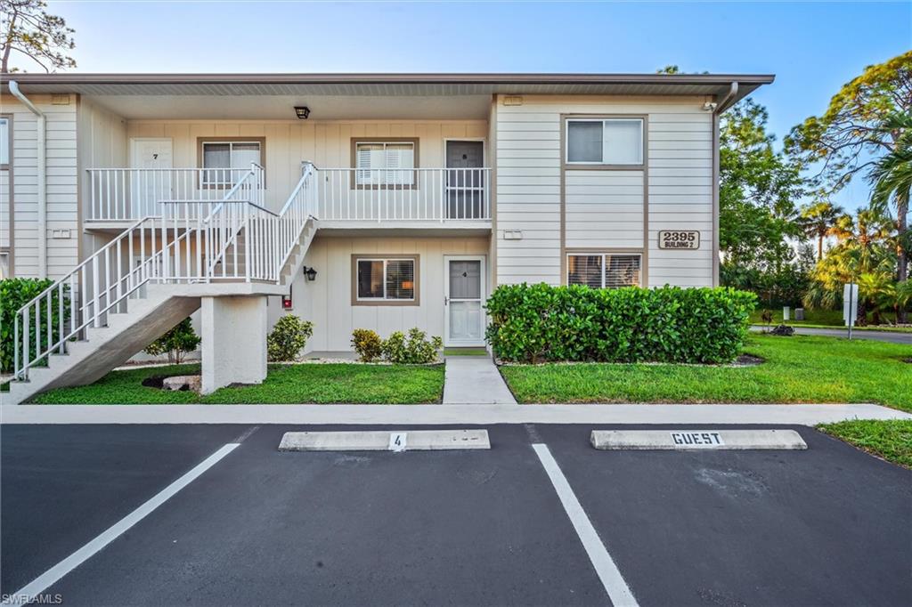 Enjoy Easy Living in the Heart of North Naples!

This first-floor condo puts you right in the middle of all the action! Enjoy fantastic nearby restaurants, great places to walk, and the convenience of a wonderful North Naples location.

Inside, you'll find a roomy kitchen with plenty of storage, plus a generously sized laundry room with even more space for your belongings. Step out onto your peaceful lanai, which opens to a lovely, open green space—perfect for enjoying your morning coffee or relaxing at the end of the day.

Convenience is built right in! Your assigned parking space is just steps from your front door, with a guest parking spot right next to it and plenty of additional parking available.

Take advantage of the beautiful, sparkling community pool without paying for a long list of amenities you may never use. Low quarterly maintenance fees of just $1,100 make this an appealing option for buyers looking to keep ownership costs manageable.

Even better, the condo can be purchased furnished or unfurnished at no additional cost, giving you the flexibility to make it your own.

Easy to show, move-in ready, and a quick closing is possible! Don't miss this opportunity to enjoy comfortable, convenient living in desirable North Naples.