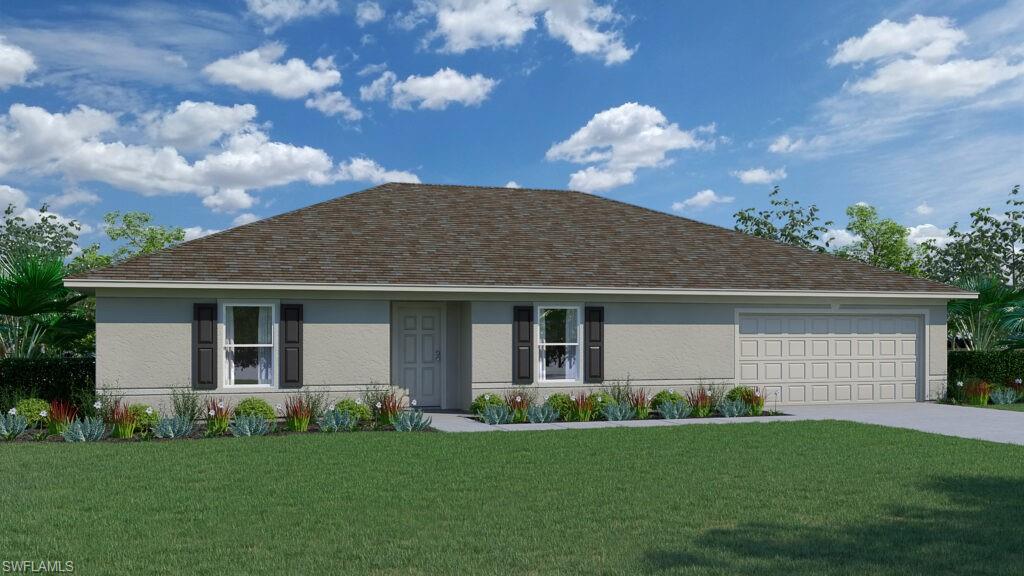 Discover the Majestic floorplan, part of our Value collection. This stunning home offers a harmonious blend of comfort and functionality. This home includes ceramic tile floors throughout the main living areas and comes equipped with quartz countertops plus a rear covered lanai. The split plan design ensures optimal privacy for the Owner’s Suite, creating a serene retreat separate from the other three bedrooms. Within the Owner’s Suite, you’ll find a full bath and a spacious walk-in closet, providing both convenience and style. The heart of the home is found in the open concept kitchen and great room, creating an inviting space that effortlessly accommodates family gatherings and shared moments. Additionally, a welcoming den awaits you at the front of the home, offering a versatile space that can be adapted to suit your unique lifestyle. Built with CBS construction, this home incorporates energy-smart features throughout. These including a digital thermostat, energy-efficient A/C system, roof vents/soffits for attic ventilation and dual pane windows. This home includes a 1-year transferable builder warranty and a 10-year structural warranty.  Featuring 4 bedrooms, 2 full bathrooms, and a generously sized 2 car garage and 2134 Swuare feet of living space, you have the space you need. Call to see this home today!