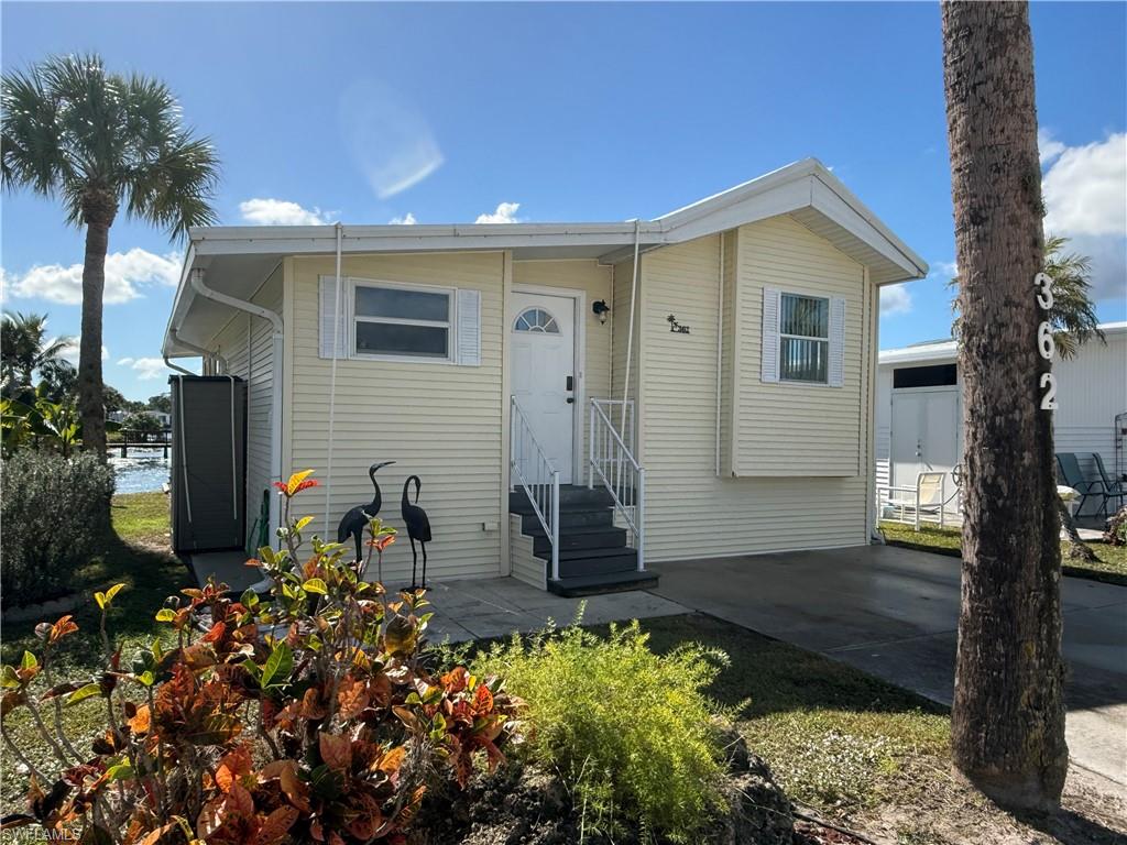 Thank you for viewing 362 Bobcat Run in the Imperial Wilderness Condominium Association of Naples, FL. IWCA is a gated, 55+ community where YOU OWN THE LAND. The community was never flooded or adversely affected by any recent hurricanes. This 1Br/1.5Ba home, situated on a cul-de-sac street and the large lake, features a relaxing and beautiful water view, a small grassy rear yard; plus, it is extremely close to the clubhouse. The exterior provides a roof-over, vinyl siding, rear paver patio, and rear Bahama shades. The interior provides a blank canvas ready for your creativity. IWCA is brilliantly located. It is approximately 3 miles to shopping and restaurants, 11 miles to the Naples beaches, and 8 miles to the Marco Island beaches. Airport access is also easily attainable— a 45-minute drive (RSW). Maximizing the opportunity to affordably own property in Naples, FL, the HOA fee of $898. per quarter is exceptionally reasonable. That fee covers many of your needs: water & sewer, lawn care, basic cable, trash/recycling, the security of a gated community and the community amenities. Community amenities include 2 pools with spas, bocce, pickleball, pétanque, tennis, shuffleboard, billiards, ping pong, a library, clubhouse, dog parks (1 pet, 40lb. max,), nature trail, an extremely active events calendar, and an overall positive vibe!