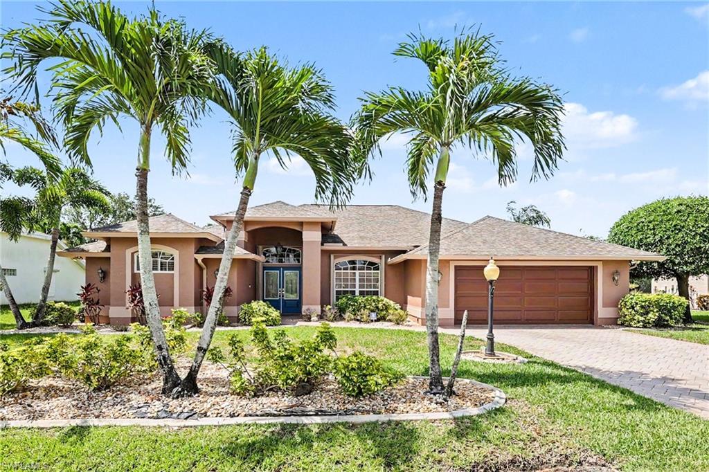 Welcome to Eagle Ridge! This beautifully maintained 3-bedroom, 2.5-bath pool home offers over 2,300 square feet of spacious living with a private backyard setting and golf course views just across the street. Inside, you’ll find generously sized rooms, an updated kitchen, and a home that has been impeccably cared for both inside and out. Designed for comfortable Florida living, the open layout provides plenty of space for relaxing and entertaining around the pool area. Conveniently located near restaurants, shopping, and Southwest Florida International Airport, this home combines privacy, location, and lifestyle in one exceptional package.