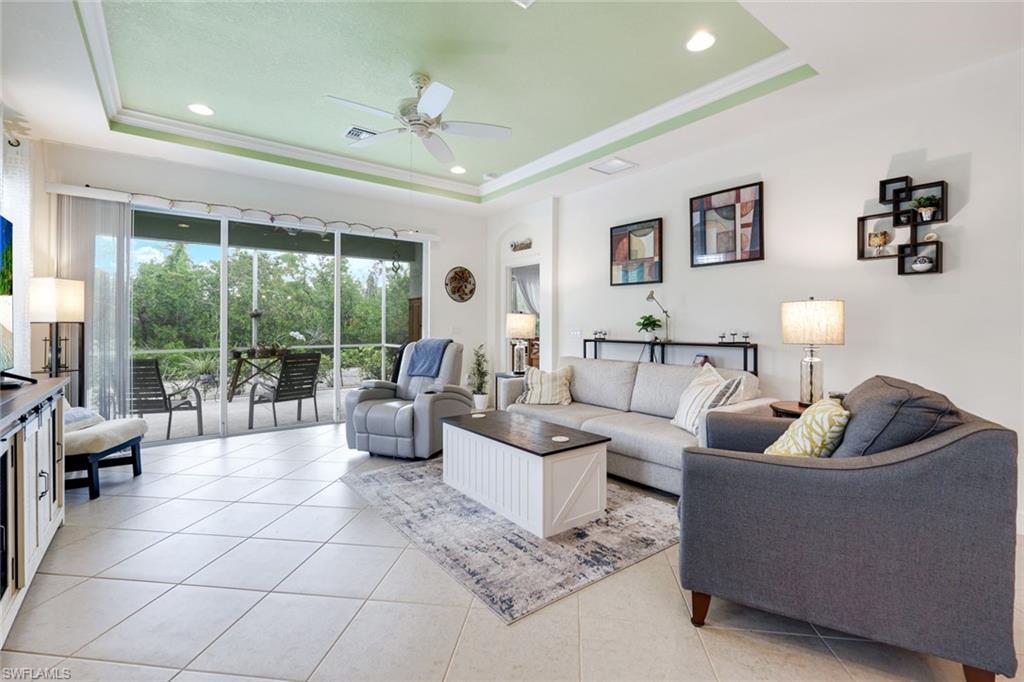 Welcome home to Lucaya, one of Fort Myers’ most desirable gated communities, where this rarely available 3 bedroom + den, 2 bath villa offers 1,842 sq ft of single-level living, a 2-car garage, and an ideal split-floor layout for comfort and privacy. Built in 2012 and listed at $420,000, the home features a bright open-concept living area with tray ceilings, large-format tile, granite countertops, and wood-look flooring in all bedrooms, along with walk-in closets and a flexible den and dining space. A spacious, private screened lanai provides the perfect spot to unwind, while concrete block construction, a tile roof, double-pane windows, and hurricane shutters offer peace of mind. Residents enjoy Lucaya’s resort-style amenities—including a sparkling pool, fitness center, lakefront paths, playground, and bike trails—just minutes from top-rated schools, shopping, dining, and the beaches of Southwest Florida. This home has never experienced flooding or sustained hurricane damage, offering added peace of mind and confidence in its exceptional history of resilience..