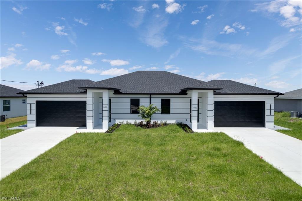 This duplex available for sale is located in Lehigh Acres, Florida, offering a spacious and versatile living space. The property features two well-sized bedrooms, along with a den that can easily be converted into a third bedroom, home office, or additional living area. It also includes two full bathrooms, a functional kitchen with ample storage and counter space, a dedicated laundry room for added convenience, and a cozy living room perfect for relaxation or entertaining. With its flexible layout and desirable location, this duplex is an excellent choice for those seeking comfort and convenience in Lehigh Acres. One side is always rented so look forward to some monthly income and live the other.