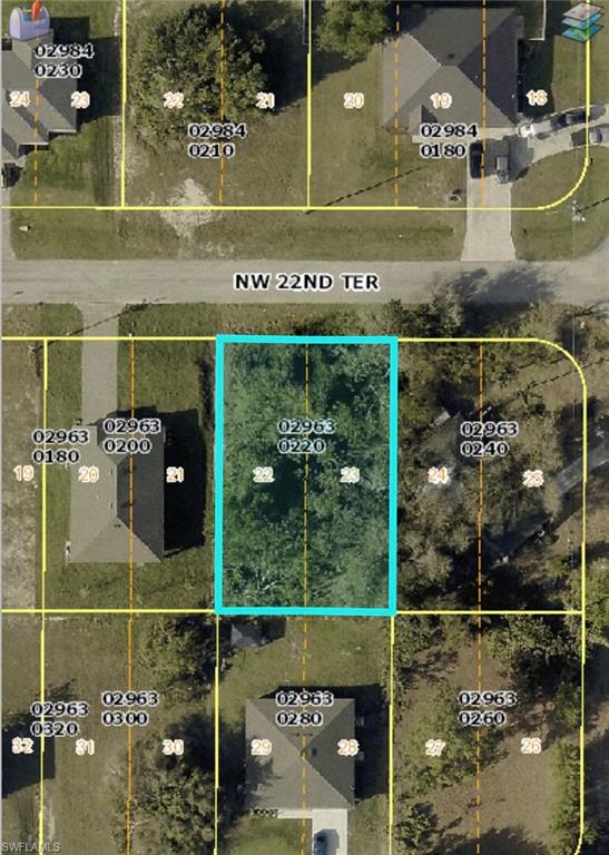 Vacant residential lot located in the growing NW Cape Coral area. Situated in a developing neighborhood with convenient access to shopping, dining, schools, and Coral Oaks Golf Course. Ideal opportunity for new construction or investment in one of Southwest Florida’s expanding market. PID: 34-43-23-C2-02963.0220