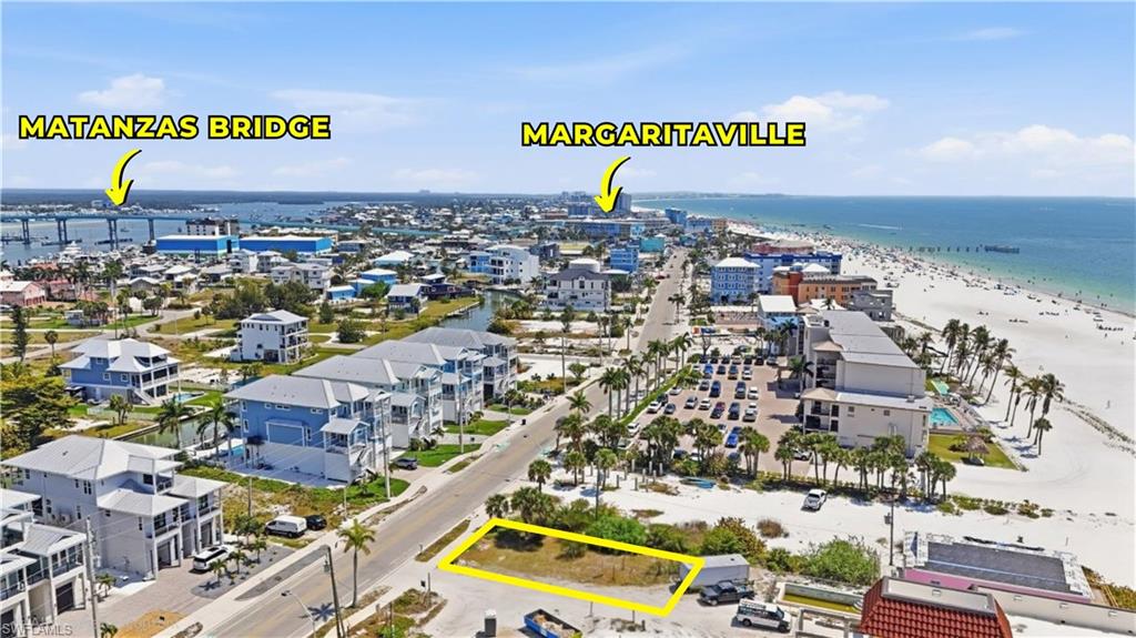 Discover the perfect canvas for your island dream home on the sugar-white sands of Fort Myers Beach. This 50x120 Gulf-side vacant lot offers an exceptional opportunity to build a custom coastal retreat tailored to your vision—whether it’s a luxurious personal getaway or a high-performing investment property.

Ideally positioned in a weekly rental zone, this property presents outstanding income potential with strong demand for short-term beach rentals. Just a short stroll from the vibrant energy of Times Square, you’ll enjoy effortless access to popular dining, shopping, and entertainment, along with the highly anticipated new pier that will further enhance the area’s appeal.

The neighboring home in front is only one story, creating a rare advantage—build a two-story residence with an inverted floor plan and unlock sweeping, panoramic Gulf views from your main living and entertaining spaces. Imagine sunset vistas, sea breezes, and indoor-outdoor living designed to maximize the beauty of your surroundings.

Whether you’re envisioning a serene coastal escape or a lucrative beachside investment, this prime homesite delivers location, flexibility, and limitless potential in one of Southwest Florida’s most desirable destinations. Multiple builder introductions and plans are available, not included in purchase price.