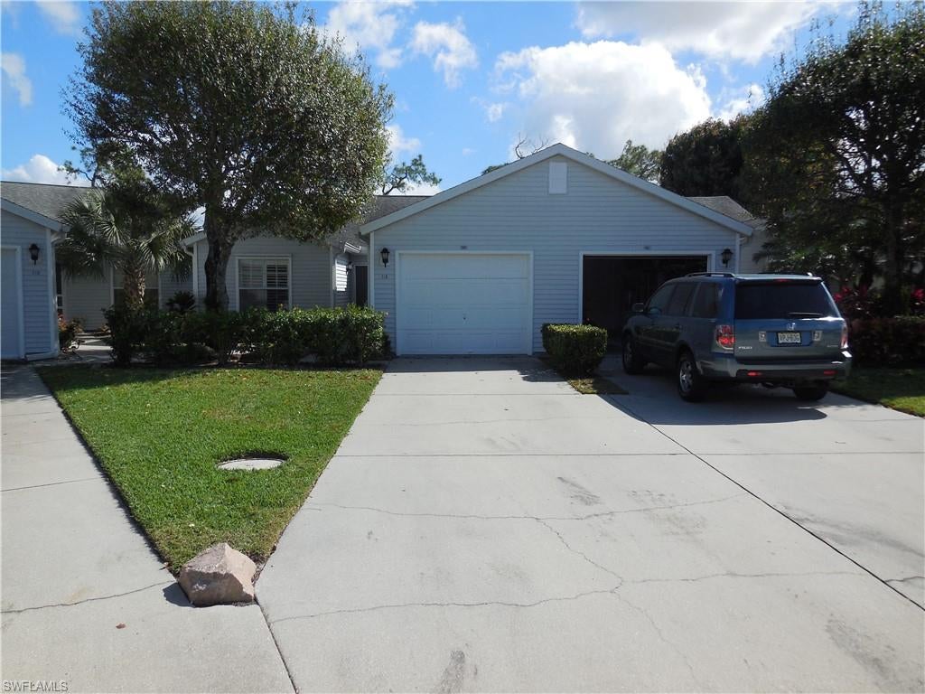 **INVESTOR ALERT** LEASE IN PLACE** Welcome to a true hidden gem in Naples! This beautifully updated 2-bedroom+Den, 2-bathroom villa with an attached one-car garage is tucked away in the quiet Villas at Quail Run community, a charming cul-de-sac of just 14 homes. Combining comfort, style, and an unbeatable location, this property is perfect for those seeking a serene retreat in Naples Florida. The villa features a spacious living and dining area with vaulted ceilings and elegant crown molding. Large windows bathe the space in natural light, creating an inviting and airy feel. Quartz kitchen offers both functionality and style, with plenty of room to prepare meals or entertain guests. Also featuring Plantation Shutters and  durable tile flooring, ideal for easy maintenance. The primary suite boasts ample closet space and an en-suite bathroom, making it a peaceful sanctuary. Step out onto the screened-in lanai for you to enjoy serene views of lush greenery and the 18th green of the golf course—perfect for sipping morning coffee or relaxing in the evenings. The attached garage includes a laundry area, adding convenience and extra storage. Recent updates, including a new roof (2020) and hurricane shutters that roll down in the back of the home. Location is everything, and this home delivers! Just minutes from Naples’ stunning beaches, renowned 5th Avenue South, and Mercato’s vibrant dining and shopping scene, you’ll have everything you need right at your fingertips. Daily conveniences are even closer, with a shopping plaza featuring Publix, Target, Beall’s, and several restaurants just around the corner—accessible without needing to navigate busy main roads. Clam Pass Beach Park is just 2.5 miles away, and Costco and Home Depot are nearby for all your additional needs. Villas at Quail Run is a peaceful, non-gated community that offers low HOA fees covering irrigation, exterior pest control, lawn care, water-sewer and trash removal. While annual rentals are allowed, no pets are permitted, ensuring a quiet and tranquil atmosphere. With only 14 homes, this intimate neighborhood provides a sense of privacy and community. The villa is set back on a long driveway with manicured landscaping, offering the feel of a single-family home. This 1985-built villa combines timeless charm with modern updates and an unbeatable location. Don’t miss your chance to own a piece of paradise in the heart of Naples. Schedule your private showing today and see why this home is the perfect place to relax and enjoy all that Naples Florida has to offer!