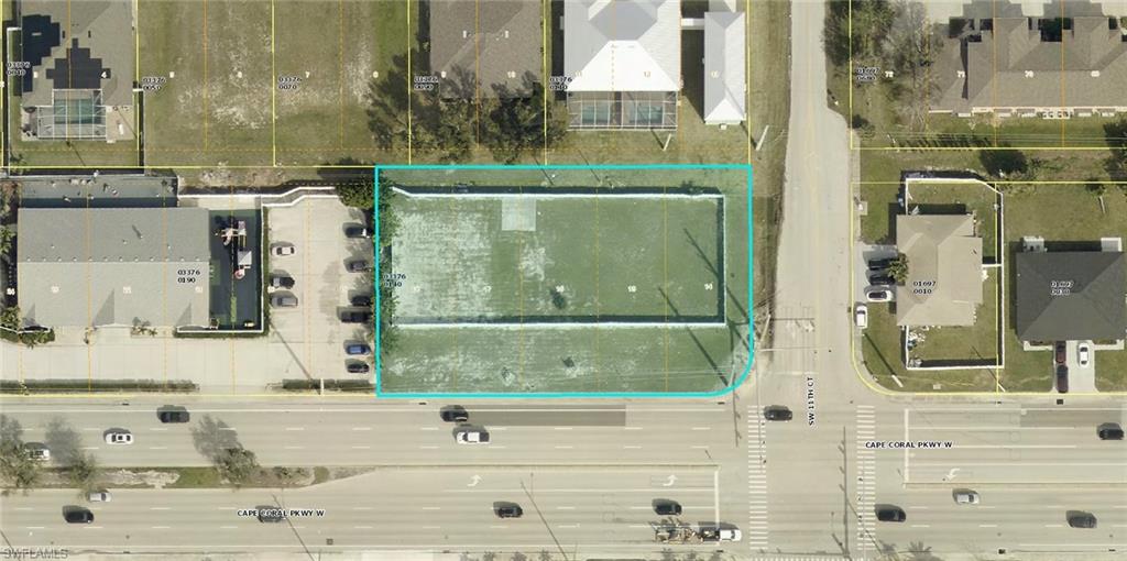 Cape Coral PKWY Corner lot! Currently zoned Professional but can be zoned back to Multi Family if desired. Cleared and ready to build or great investment to hold. Located in the desirable SW Cape VERY close to Cape Harbour, shopping, dining, events, Starbucks, Target, Publix, and the area’s top-rated restaurants. GOLFERS - Very close to Palmetto Pines Country Club and Coral Oaks. Near many of Cape Coral's newest developments and community projects like the Yacht Club, Bimini Square