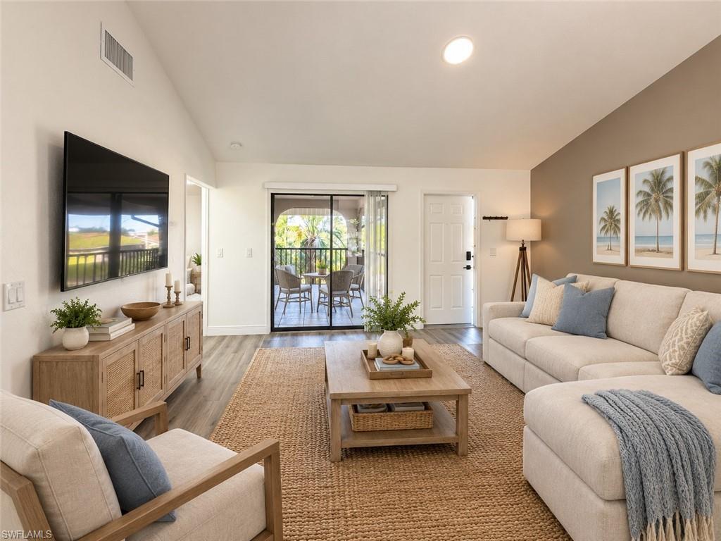 Welcome to this beautifully remodeled 2-bedroom, 2-bathroom upstairs corner-unit condo, ideally located just off Del Prado Blvd and near Veterans Parkway, offering convenient access to shopping, restaurants, entertainment, and major roads.

This move-in-ready home features new flooring throughout, white shaker-style cabinets, quartz countertops, and beautifully updated bathrooms. The spacious split-bedroom floor plan offers privacy, while the open living area provides plenty of room for relaxing and entertaining.

Enjoy Florida living from the huge screened-in balcony, conveniently accessible from both the primary bedroom and living room. The condo also features in-unit laundry for added convenience.

Water and internet are included in the monthly rent, making this home even more convenient and budget-friendly.

With a great location close to shops, restaurants, and everyday conveniences, this beautifully updated condo is ready to welcome you home!