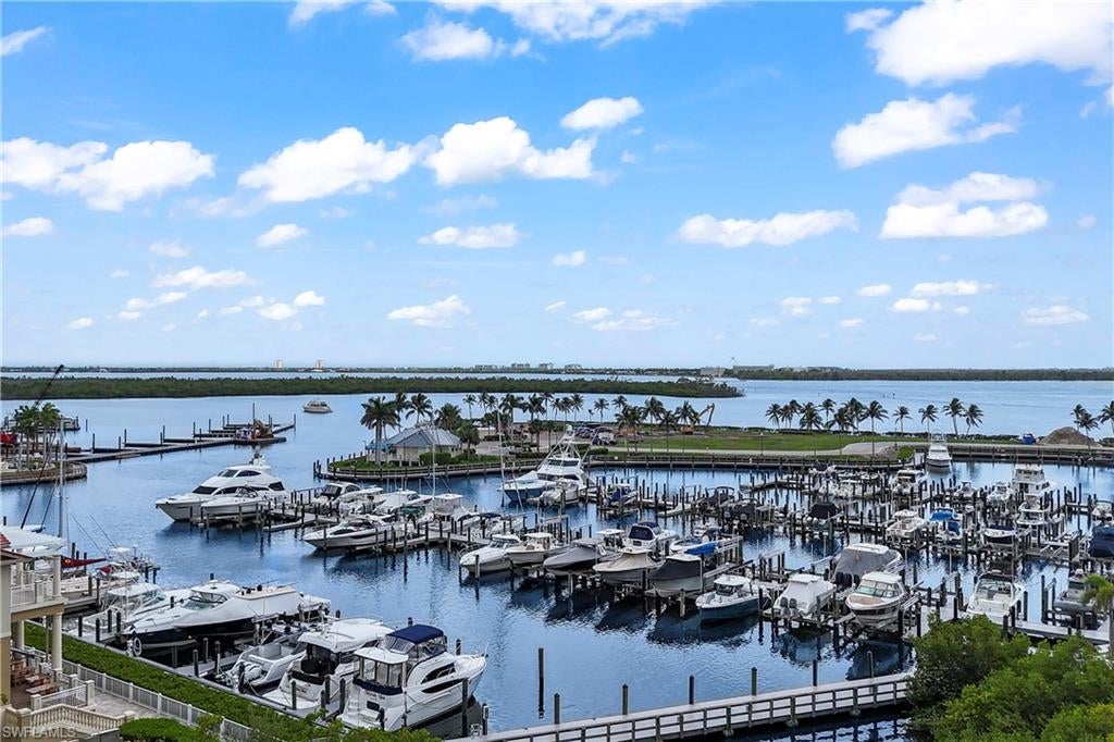 THIS CONDO IS THE ONLY UNIT ON THE MARKET WITH AN UNOBSTRUCTED VIEW OF TARPON POINT MARINA, CALOSSAHATCHIE RIVER, AND THE TIDAL BASIN BELOW WHERE MANATEES PLAY, DOLPHINS SWIM, AND OTHER WILDLIFE PLAY RIGHT OUTSIDE YOUR LANAI FOR ENJOYMENT. YOU CAN EVEN SEE THE SANIBEL BRIDGE OFF IN THE DISTANCE,

The owner recently added all new LG Thin Q (Blue Tooth controlled) stainless steel appliances. Refrigerator, Microwave, Cooktop and Dishwasher are all brand new.  The owner also added all new Engineered Laminate Vinyl flooring throughout the condo.  These additions definitely give the condo the WOW factor.  

The condo has over 2,875 sq ft of living space with two outdoor Lanai's (Front and Back), wet bar, formal dining area, breakfast area, and a very large living area. 

This is a 3 bedroom 3 1/2 bath open lifestyle living arrangement. Each bedroom has their own private bathroom which is great for guests and families.  All bedrooms have motorized window treatments for privacy.  Plenty of closet space throughout the condo in all bedrooms.  It has a private two car garage, private elevator to your condo and a keyless entry system for your privacy.

This community offers loads of amenities.  Resort style pool(s), private Clubhouse for entertaining, fitness center(s), hot tub, 3 outdoor grills, pizza oven, BBQ smoker, tennis courts, bocce ball courts, and a lap pool.

Right outside the gate you have 6 Restaurants (some of Cape Corals finest), Boutique shops, Beauty Salon/Spa and the Westin Hotel.  All within a 5-minute walk from your condo.  You could actually call the Nauti Mermaid your private Tiki Bar at The Westin. Several of the restaurants offer live music for your entertainment as well.

Tarpon Landings boasts an A+ rating in terms of their financial position. The required Reserve Study and SIRS report have all been completed and are fully funded.

The community is a fun-loving place with Wine Tastings events, Kentucky Derby Party, Cabana Crawls, and much more for your entertainment enjoyment.

Come take a look at what Tarpon Landings has to offer in this wonderful community.