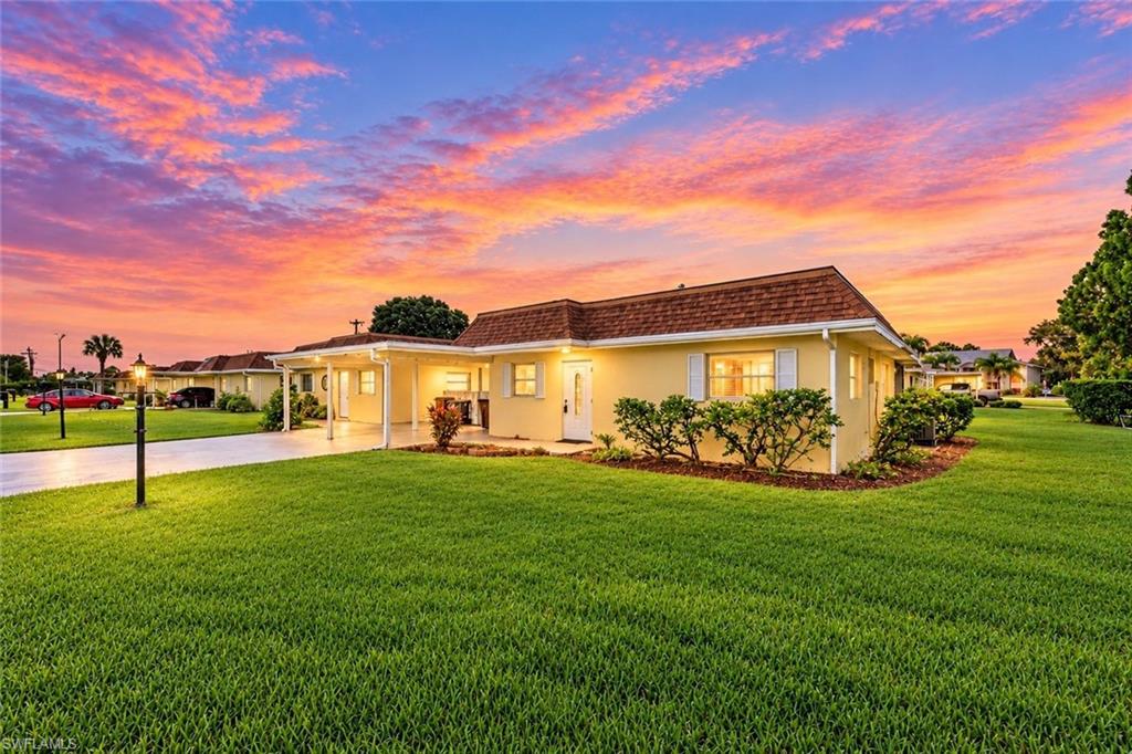 Welcome to this RECENTLY REMODELED 2-BEDROOM, 2-BATH VILLA WITH DEN, NESTLED AWAY ON A QUIET CUL-DE-SAC as a DETACHED END UNIT in the highly desirable CAMILLE GARDENS 55+ COMMUNITY. Step inside to an inviting, updated interior featuring GRANITE COUNTERTOPS, SHAKER CABINETRY, RECESSED LIGHTING, CROWN MOLDING, NEWER APPLIANCES, and TILE FLOORING THROUGHOUT.

The spacious primary suite features a WALK-IN CLOSET and a RECENTLY REMODELED MASTER BATH highlighted by an IMPRESSIVE TILED WALK-IN SHOWER, updated vanity, and stylish ACCENT BARN DOOR WITH DUAL BATHROOM ACCESS. Additional upgrades include NEWER WINDOWS, 2025 HVAC, WASHER & DRYER, and a newer vanity with vessel sink.

Enjoy Florida living from the SCREENED REAR PATIO, while the CARPORT provides convenient covered parking. Located OUTSIDE OF A FLOOD ZONE, this charming villa offers comfort, style, and low-maintenance living in an established 55+ community.

SCHEDULE YOUR PRIVATE SHOWING TODAY AND DISCOVER EVERYTHING THIS MOVE-IN-READY VILLA HAS TO OFFER!