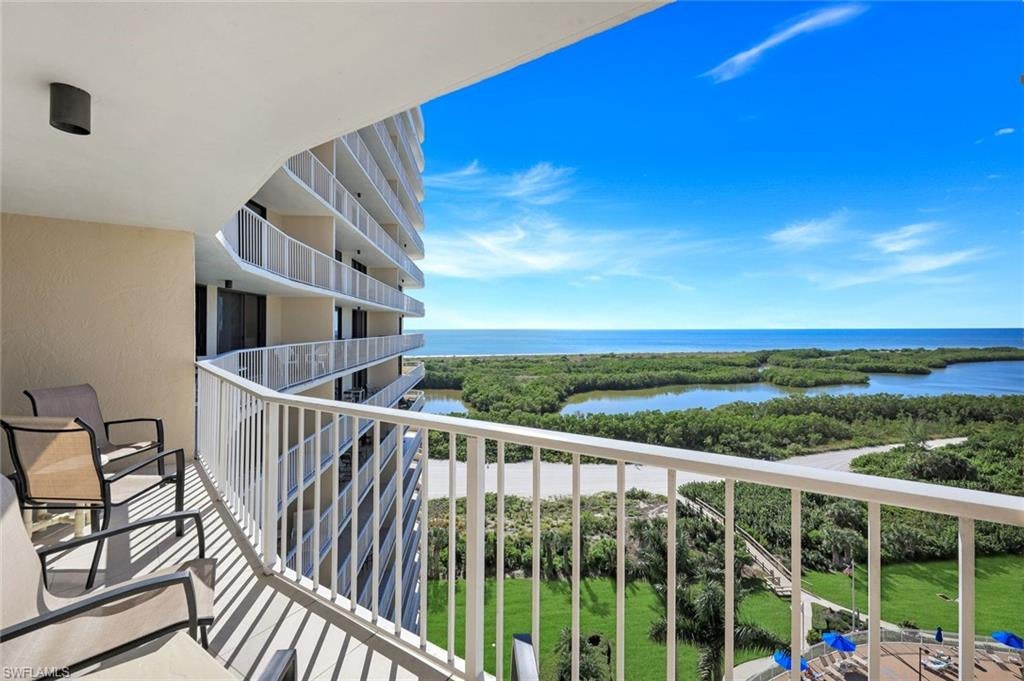 Experience stunning views of Tigertail Beach and the Gulf of Mexico from this well-maintained 2-bedroom, 2-bath condo located on the 12th floor of South Seas Towers. This beautifully updated residence blends luxury and comfort, making it an ideal vacation home or investment property. The modern kitchen features granite countertops and stainless steel appliances, while the dining area comfortably seats four guests. The spacious living room provides ample seating and a large flat-screen TV, perfect for entertaining or relaxing. HVAC was replaced last year! Both bedrooms provide a cozy retreat, with easy access to well-appointed bathrooms. South Seas Towers boasts a range of amenities, including a heated pool, direct beach access, a fully equipped workout facility in Building 3, and well-maintained tennis courts. With quick access to nearby shops and restaurants, plus the option of weekly rentals, this condo offers a fantastic opportunity to own a piece of paradise!