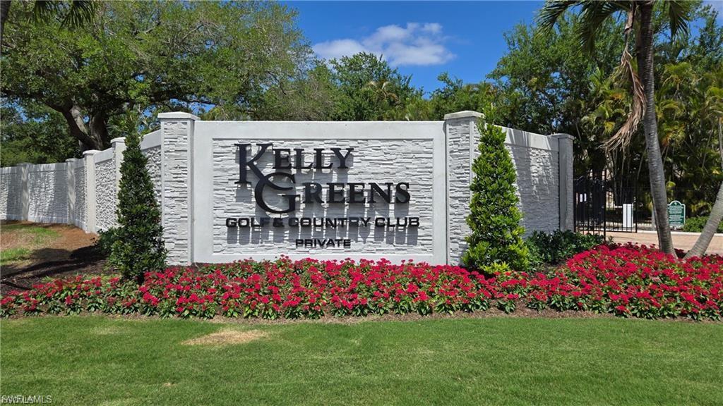 Kelly Greens Golf & Country Club is located between Sanibel Island and Fort Myers Beach off Summerlin Road. This gated bundled golf community offers a 18 hole par 72 championship golf course, driving range, tennis, pickleball, full service restaurant, lounge, patio dining, clubhouse, pool, fitness center and satellite pools for individual use. The beautiful landscaped areas and lakes make some of the best sunsets to enjoy. Each unit is privately owned and decorated ( King & Queen ) Optional membership transfer is NOT available with this rental unit for golfing & dining. All fess and charges are subject to change.  Seasonal rental period December through April 90 day minimum. Off season rental period May through November 30 day minimum.
