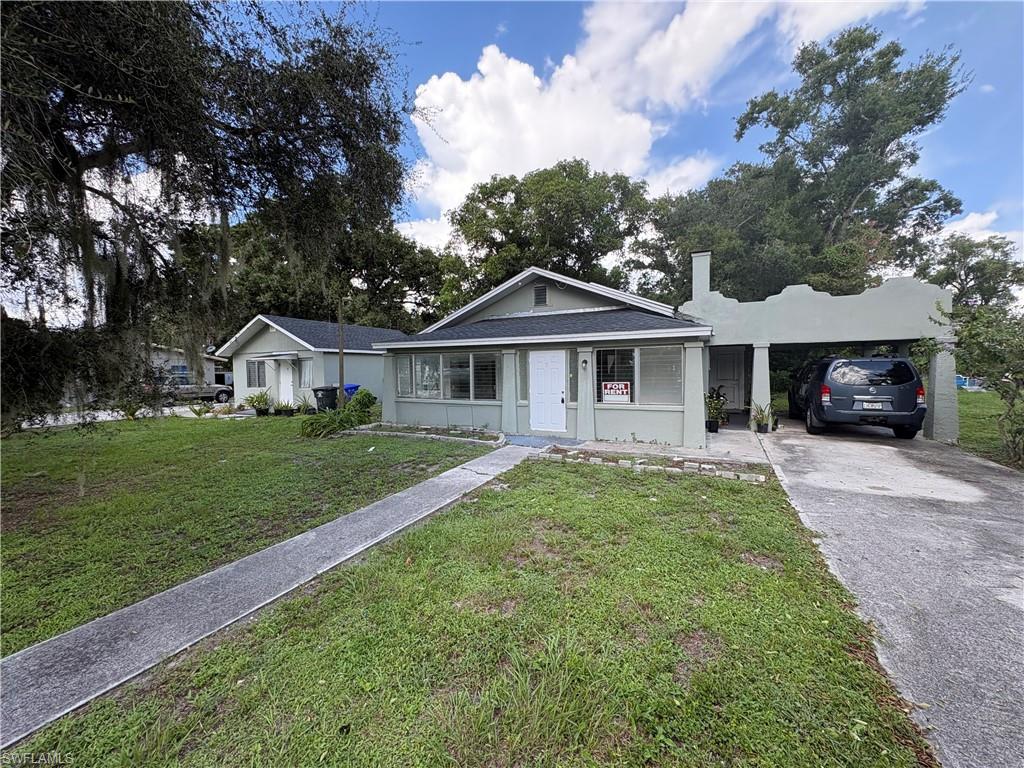 Unique investment opportunity! This triplex features three income-producing units plus a separately rented 2-car garage, ample driveway parking, and plenty of room for vehicles, trailers or equipment. Centrally located near Palm Beach Blvd with convenient access to shopping, dining and major roadways. Roof replaced in 2024. Long-term tenants are currently in place and would like to stay, offering immediate income potential. Great opportunity for an investor or owner-occupant—live in one unit while renting the other two and garage. Seller is open to creative financing options, including owner financing and contract for deed. A versatile property with multiple income streams and plenty of possibilities! *Owner will not entertain Subject to offers*