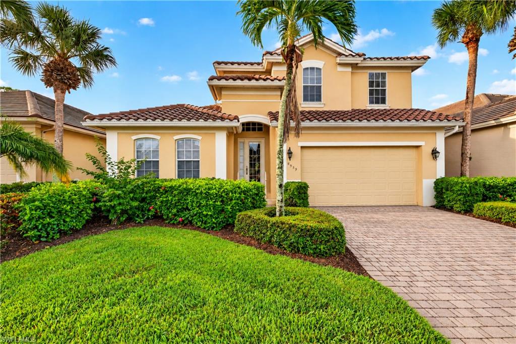 TURNKEY POOL HOME WITH GOLF COURSE VIEWS! Welcome to 8959 Crown Bridge Way in Crown Colony, one of South Fort Myers’ most desirable gated golf communities. This spacious two-story, 4-bedroom, 3.5-bath home offers over 2,400 sq ft of living space and comes turnkey, making it easy to move right in and start enjoying the Southwest Florida lifestyle. Several major improvements are already completed, including a NEW ROOF IN 2023, A/C IN 2021, and POOL AND SPA RESURFACED IN 2026.

Step outside to your private pool and spa, both completely resurfaced in 2026, and enjoy beautiful golf course views from your own backyard. Whether swimming in the morning, relaxing in the spa, or entertaining family and friends, this outdoor space offers the perfect setting for Florida living.

Adding to the appeal is the exciting transformation of The Golf Club at Crown Colony, currently undergoing a $12 million championship golf course redesign by nationally recognized architect Bill Bergin, with completion anticipated in December 2026. The project includes rebuilding all 18 greens, new tees and bunkers, upgraded irrigation and drainage, wall-to-wall Platinum Paspalum turf, an expanded double-sided practice range, a new short game area, and a 4,000 sq ft open-air pavilion and bar overlooking the redesigned 18th green. Golf membership is OPTIONAL, allowing homeowners to enjoy the beauty of the course without the obligation of joining.

Crown Colony residents also enjoy a community heated pool and spa, fitness center, and lighted Har-Tru tennis courts. Conveniently located just minutes from the Sanibel Causeway, Fort Myers Beach, HealthPark Medical Center, shopping, dining, and Southwest Florida International Airport.

With turnkey convenience, major improvements already completed, private pool and spa, and a completely redesigned golf course nearing completion, this home offers an exceptional opportunity in Crown Colony. Some photos may be virtually altered or staged.