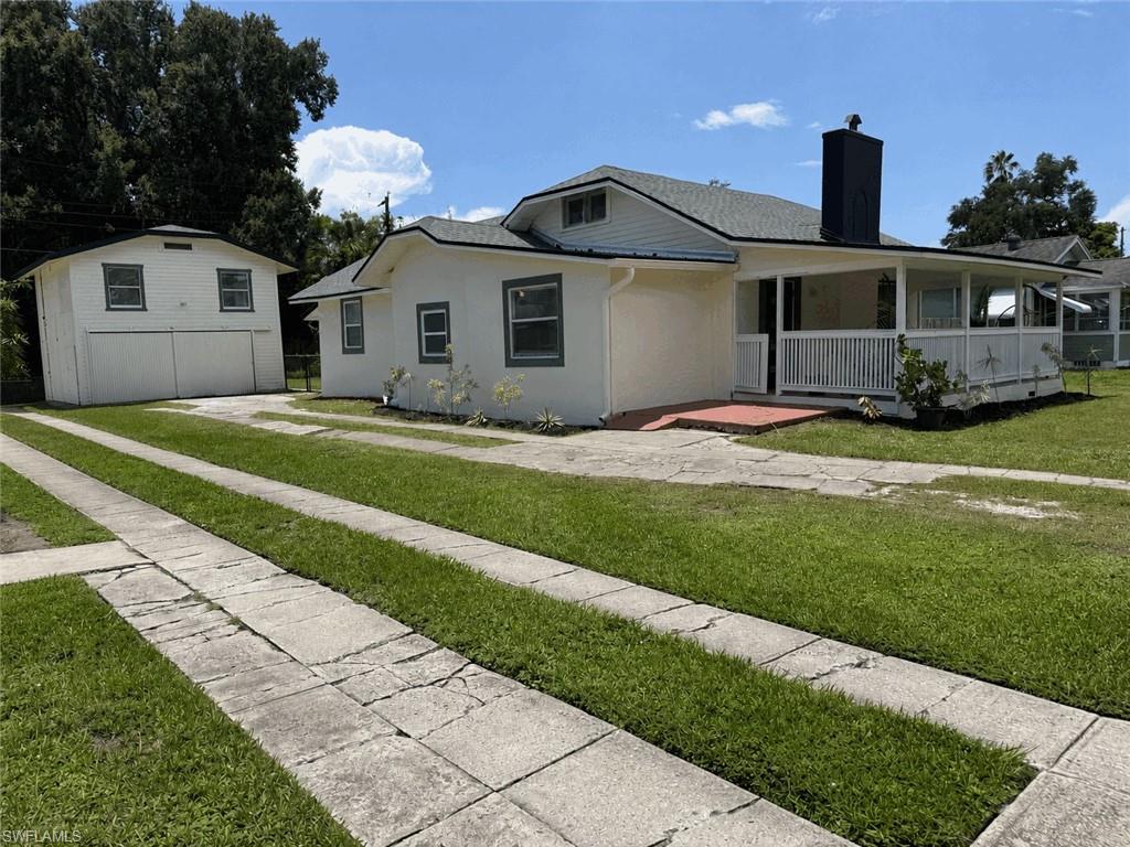 SELLER MOTIVATED OFFERING CREDIT TOWARD BUYER'S CLOSING COSTS WITH AN ACCEPTABLE OFFER! Discover a rare investment opportunity just steps from the Caloosahatchee River! This is one of a kind property features two separate homes on a single lot, making it an excellent choice for multi-generational living, rental income, or both. Opportunities like this are hard to find in such a desirable Fort Myers location, so don't miss your chance to make it yours.

The front home offers 3 bedrooms and 2 bathrooms, while the rear includes 1 bedroom, bonus room and 1 bathroom. Each residence has its own electric meter, adding convenience and flexibility for tenants, extended family, or future income potential.

Whether you're searching a primary residence with an income producing guest house or an investment property with strong rental appeal, this versatile set up delivers exceptional value.

Recent updates include a new shingle roof, new flooring, and a beautifully renovated kitchen, (Quartz countertop will be installed prior to closing) adding modern style and value to the home. Whether you're looking for a move in ready residence or an income producing investment, these upgrades make this property even more appealing.

Conveniently located near downtown Fort Myers, local shopping center, dining, parks, fishing pier, and major roadways, this property combines flexibility, location and long-term potential. With so much to offer, this is the perfect time to schedule a showing and submit your offer before this opportunity is gone!