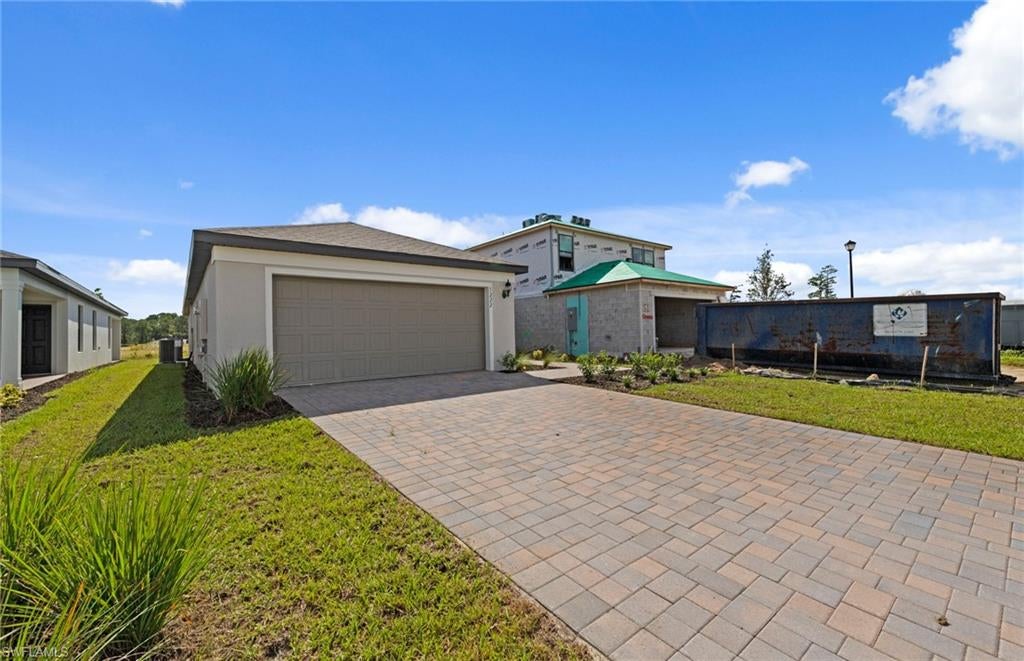 his Daniel model home is ready for it's new owners!  This home is ready to go with all appliance included in the purchase. This home has 4 spacious bedrooms, a covered lanai, and a 2-car garage.