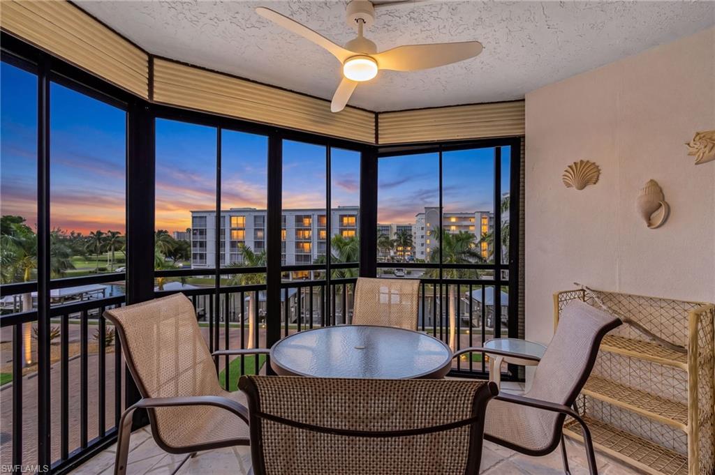Enjoy island living at Harbour Pointe, a waterfront community located on the south end of Fort Myers Beach. This meticulously maintained 2 bedroom, 2 bathroom condo offers a light and bright interior, beautiful canal and Estero Bay views, and several recent improvements. The kitchen features white cabinetry, granite countertops, and stainless steel appliances, while porcelain tile flooring runs throughout the condo. The guest bathroom has also been updated with a newer vanity and quartz countertop. Impact-resistant windows and doors, along with additional storm shutters, provide added protection. Major updates completed in 2025 include a new A/C system, water heater, washer, and dryer. Step outside to the screened lanai overlooking the canal, a great spot to relax and enjoy the surroundings. Additional features include in-unit laundry, an electronic entry lock, and convenient access to the elevators. Harbour Pointe offers a bayfront swimming pool and beautiful bay overlook areas. Owners also enjoy EBIA amenities including deeded beach access with dedicated parking, tennis, pickleball, bocce, walking paths, chipping and putting greens, and a golf driving cage. Just minutes from Santini Marina Plaza, restaurants, shopping, marinas, and Lovers Key State Park, this condo offers an opportunity to enjoy the quieter south end of Fort Myers Beach, with easy access to white sand beaches and Estero Bay.