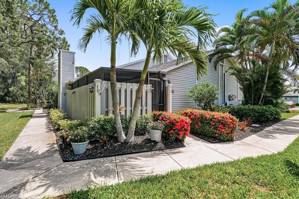 UPDATED FIRST-FLOOR VILLA | BOAT RAMP ACCESS | PRIME SOUTH FORT MYERS LOCATION

Welcome to this beautifully updated 2-bedroom, 2-bath home in the highly desirable Timberwood Village community. New AC in 2021 & New Roof in 2023.

From the moment you enter, you'll appreciate the bright, open floor plan with ceramic tile throughout, vaulted ceiling, abundant natural light, elegant plantation shutters, and a cozy wood-burning fireplace that creates a warm and inviting focal point. The desirable split-bedroom layout offers privacy for owners and guests alike.

The updated kitchen is designed for both everyday living and entertaining, featuring stainless steel appliances, abundant cabinetry, generous counter space, and an under-sink water filtration system. Additional upgrades include a tankless water heater for energy efficiency and endless hot water.

The spacious primary suite serves as a peaceful retreat with a private en-suite bath and a custom-organized closet with built-in storage. The guest bedroom and second full bath provide comfortable accommodations for family and friends.

Step outside to the screened brick-paver lanai, the perfect place to enjoy your morning coffee, dine outdoors, or relax after a day in the Florida sunshine. A retractable front screen door allows refreshing cross breezes to flow through the home during Southwest Florida's beautiful winter months.

Residents enjoy exceptional amenities including a community pool, and a private community boat ramp with gulf access to the Ten Mile Canal—ideal for kayaking, canoeing, paddleboarding, and small watercraft adventures.
Located in the heart of South Fort Myers, you're just minutes from Fort Myers Beach, Sanibel Island, HealthPark Medical Center, Lakes Park, RSW International Airport, championship golf courses, shopping, dining, and entertainment.

Whether you're looking for a full-time residence, winter getaway, or investment property, this move-in-ready villa combines modern updates, outstanding amenities, an unbeatable location, and the laid-back Southwest Florida lifestyle you've been searching for. GREAT RENTAL TERMS.
AC UNIT HAS JUST BEEN SERVICED WITH A COMPLETE PULL & CLEAN AS WELL AS THE DRYER VENT SERVICED AND CLEANED.8/2026