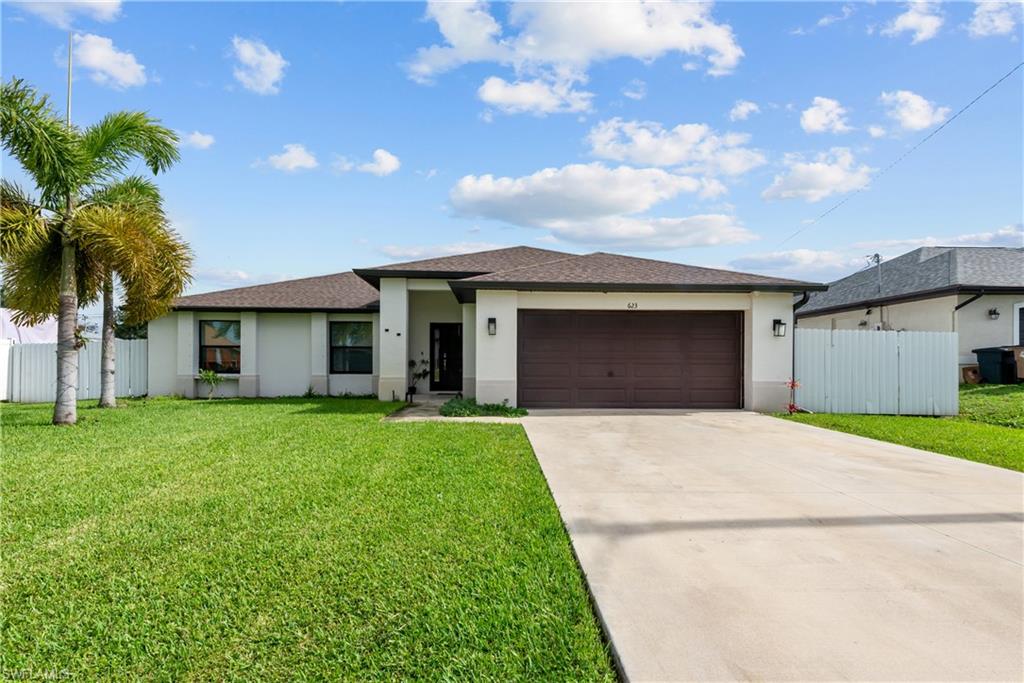 Welcome to this beautiful, move-in ready home featuring an open and inviting feel, and comfortable outdoor and indoor living. The primary suite offers vinyl plank flooring, recessed lighting, and a private in-suite bathroom complete with granite countertops, rich wood cabinetry, and a tiled shower/tub combination. Step outside to the screened lanai, an ideal space to relax or entertain while enjoying Florida's year-round sunshine. The fully fenced backyard provides plenty of room for outdoor activities, pets, gardening, or future enhancements, offering both privacy and versatility. With neutral finishes and a well-maintained interior, this home is ready for its new owners. Conveniently located near shopping, dining, schools, and major roadways, it combines comfort, style, and everyday convenience. All assessments PAID and NOT in a Flood Zone. Seller motivated. Schedule your private showing today.
