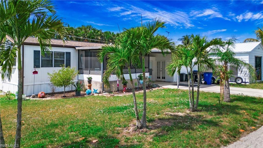 Welcome to this charming and versatile manufactured home located in one of the most desirable areas of Southwest Florida, just minutes from beaches, top-rated shopping, dining, and entertainment. Perfectly situated between I-75 and Coconut Point Mall, and within approximately 3 miles of Miromar Outlets on Corkscrew Road, this quiet and established neighborhood offers convenience, privacy, and flexibility. Best of all, residents own the land, there is no HOA, no HOA fees, and no rental restrictions.
The main residence features a 2-bedroom, 1-bath manufactured home with a thoughtfully updated interior. Two permitted bonus rooms have been added to the structure, providing additional space ideal for guest bedrooms, a home office, or flex rooms to suit your needs. The seller also added a half bath, featuring traditional plumbing for the sink and a biodegradable system for the toilet.
Recent upgrades include a brand-new HVAC system installed on April 11, 2024, a new water heater in 2025, and a shingle roof replacement in 2023. The interior has been freshly painted, offering a clean and move-in-ready feel. Furniture has been removed, allowing buyers to easily envision their own style and layout.
The fully fenced huge backyard features a 6-foot white vinyl privacy fence, creating a safe and spacious area for pets to run and play. This property is ideal for pet owners, especially those seeking freedom from HOA restrictions commonly found in nearby communities.
One of the standout features of this property is the impressive 624 sq ft standalone steel garage built on a concrete slab, measuring approximately 36x36x12. Constructed with 14-gauge steel beams and 28-gauge steel siding, the structure is rated to withstand winds up to 165 mph. This garage is perfect for storing RVs, boats, trailers, recreational vehicles, tools, or for use as a workshop or hobby space.
Located just a short drive from the white-sand beaches of the Gulf Coast, including Bonita Beach and Fort Myers Beach, this home offers the best of Southwest Florida living. Whether you’re looking for a primary residence, a seasonal getaway, or an investment property, this is a rare opportunity to own a property with land ownership, ample storage, no restrictions, and proximity to beaches and major attractions.
A survey is available. Additionally, the home comes equipped with a generator, and window units, providing peace of mind and added convenience during power outages. Most photos are from the previous listing; the home has since been freshly painted and cleared of furniture. Don't mis out this opportunity and schedule your showing today !